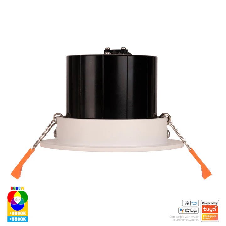 90mm Prime Wifi LED Downlight 12w RGBCW CRI 90+ HV5512RGBCW Havit Lighting - Mases LightingHavit Lighting