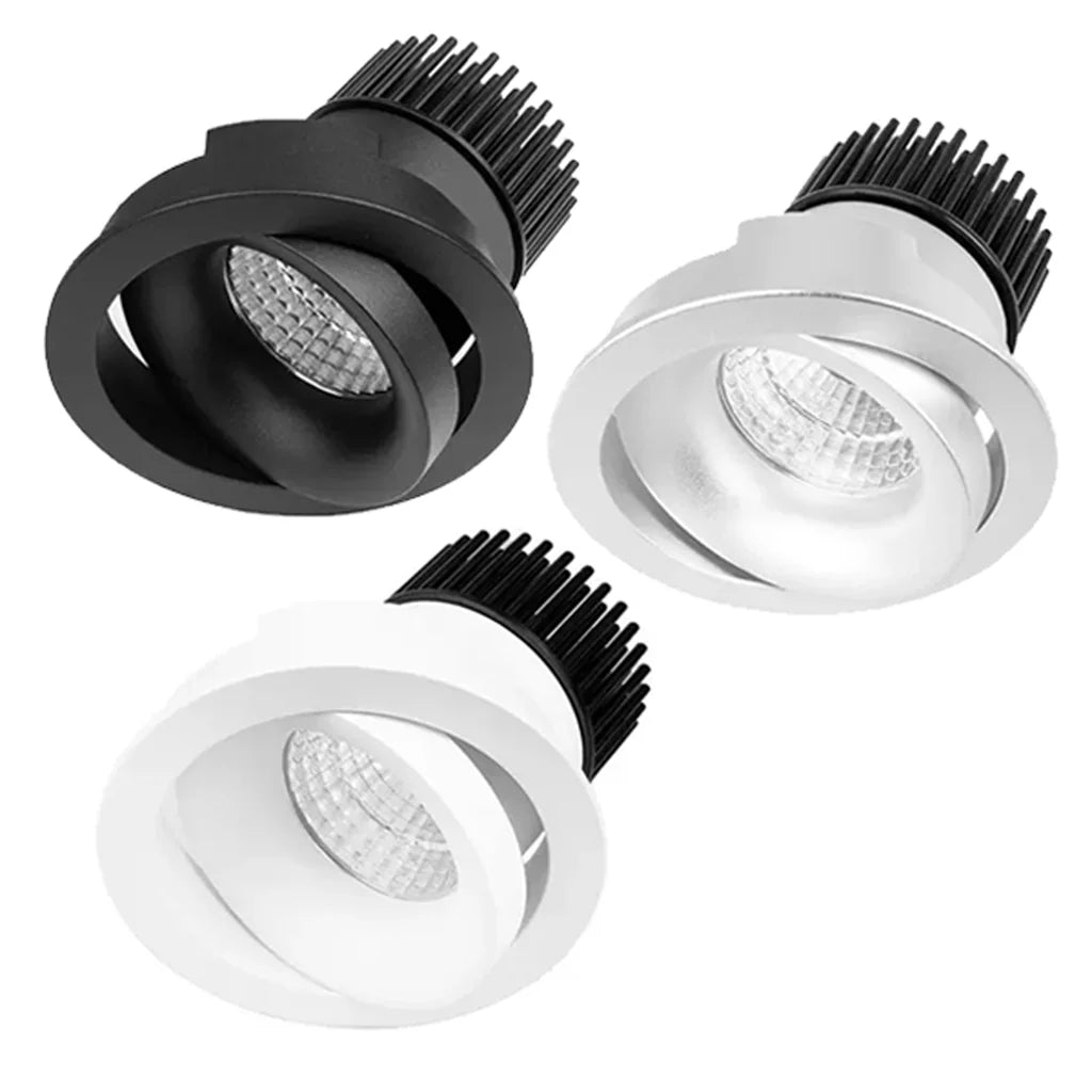 92mm LED Downlight 10w Black, Silver, White 2.7k/3k/4k/5k/Vivid CRI 90+ XDG10 Trend Lighting - Mases LightingTrend Lighting