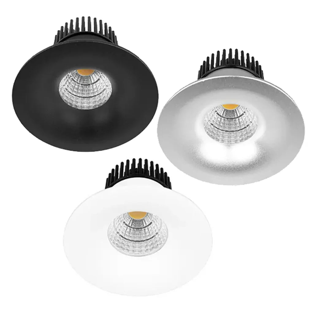 92mm LED Downlight 10w Black, Silver, White 2.7k/3k/4k/5k/Vivid CRI 90+ XDK10 Trend Lighting - Mases LightingTrend Lighting