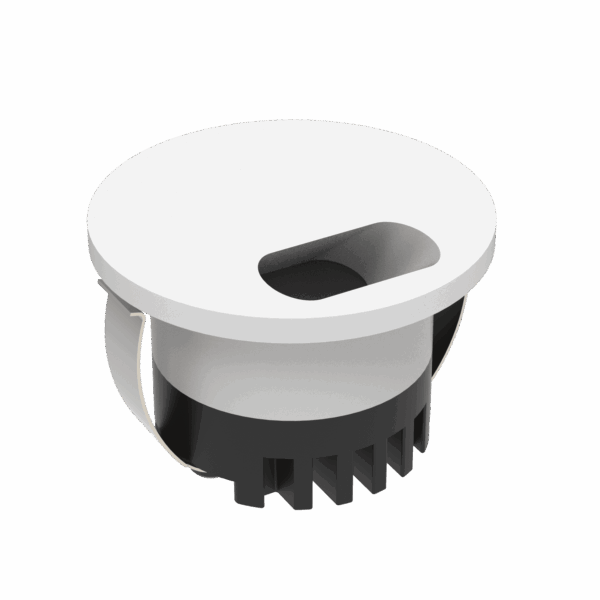 Domus Aura Recessed LED Step Light 3W Tri-Colour - Black or White