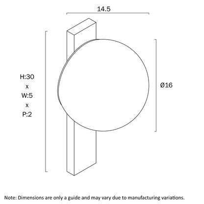 Telbix Bernay Exterior Led Wall Light