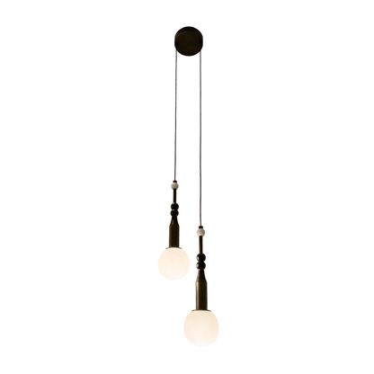Moreno Pendant Light Single or Two Lights – Matte Bronze  | Lighting Creations