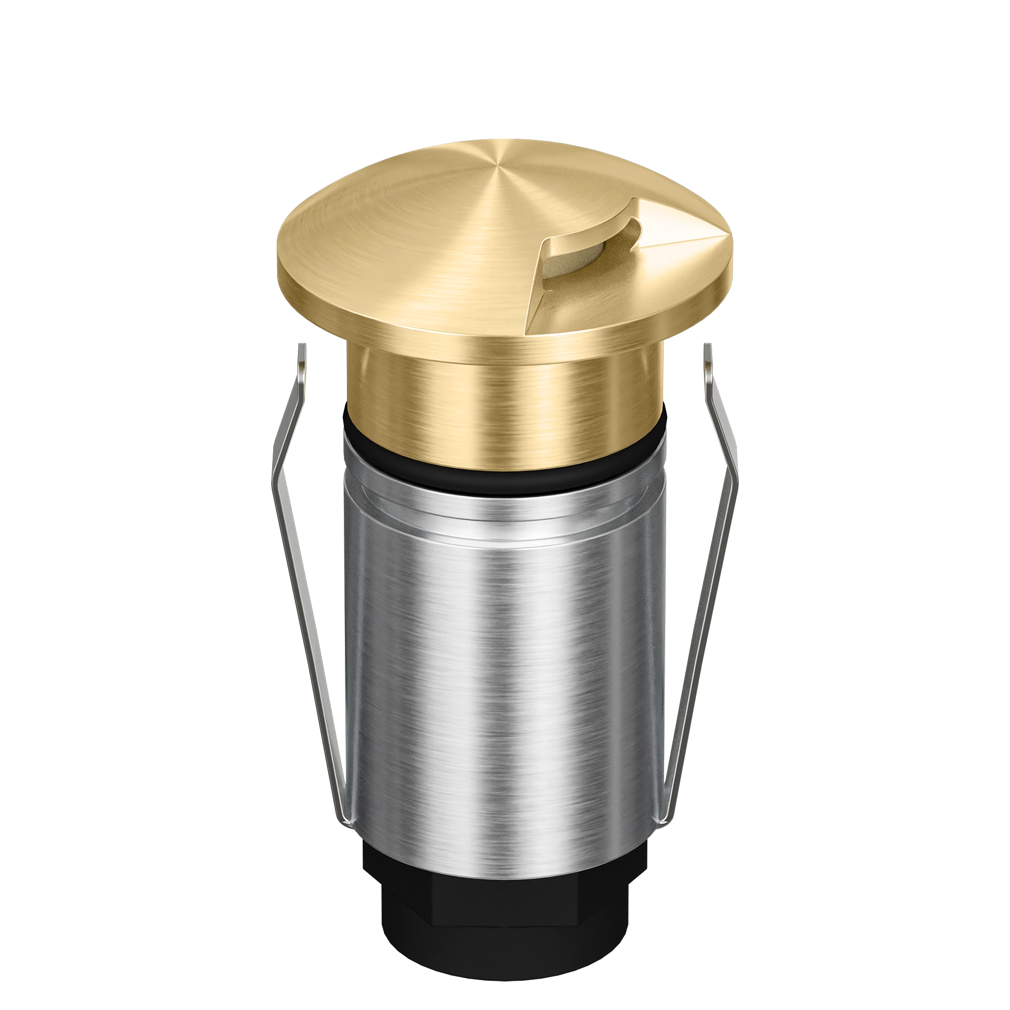 Domus Emit 25mm RGBW LED Inground Deck Light — Antique Brass, Black, White, Brushed Brass or Stainless Steel