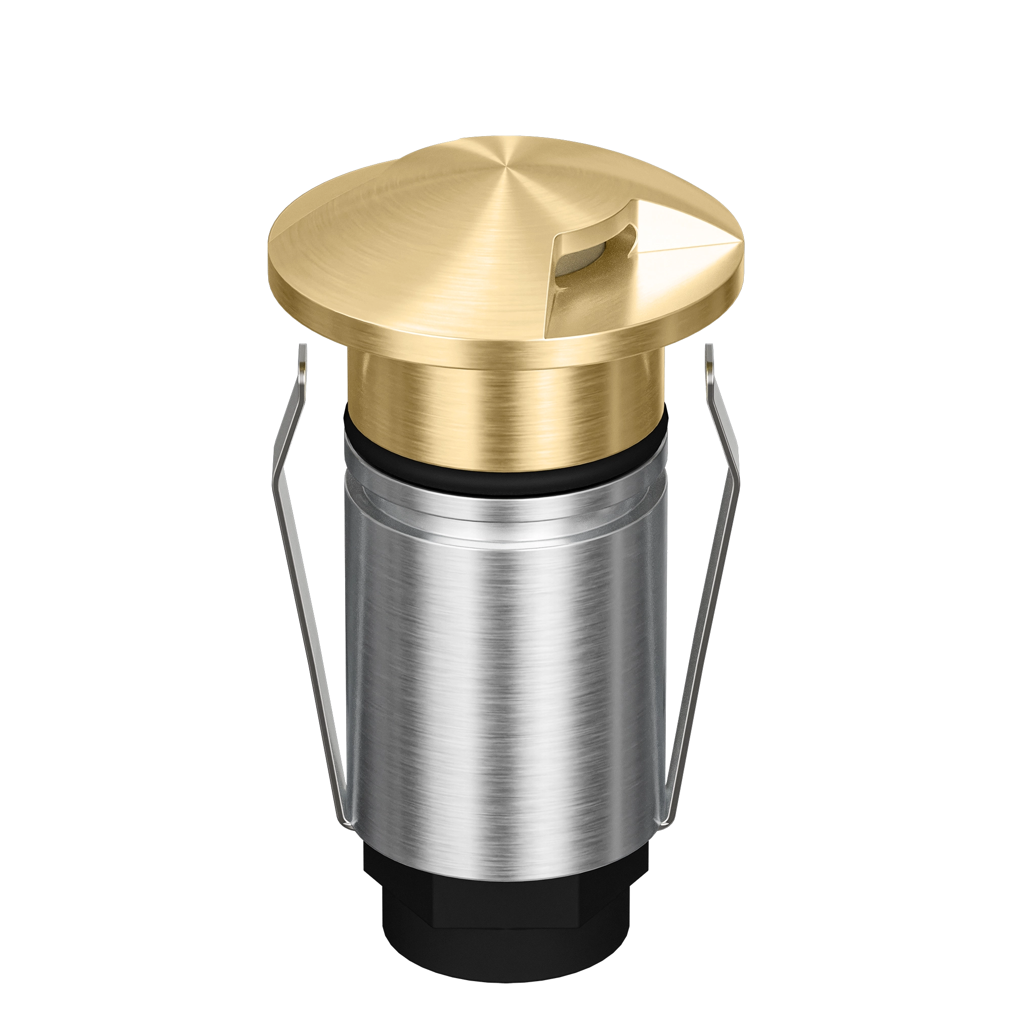 Domus Emit 25mm RGBW LED Inground Deck Light — Antique Brass, Black, White, Brushed Brass or Stainless Steel