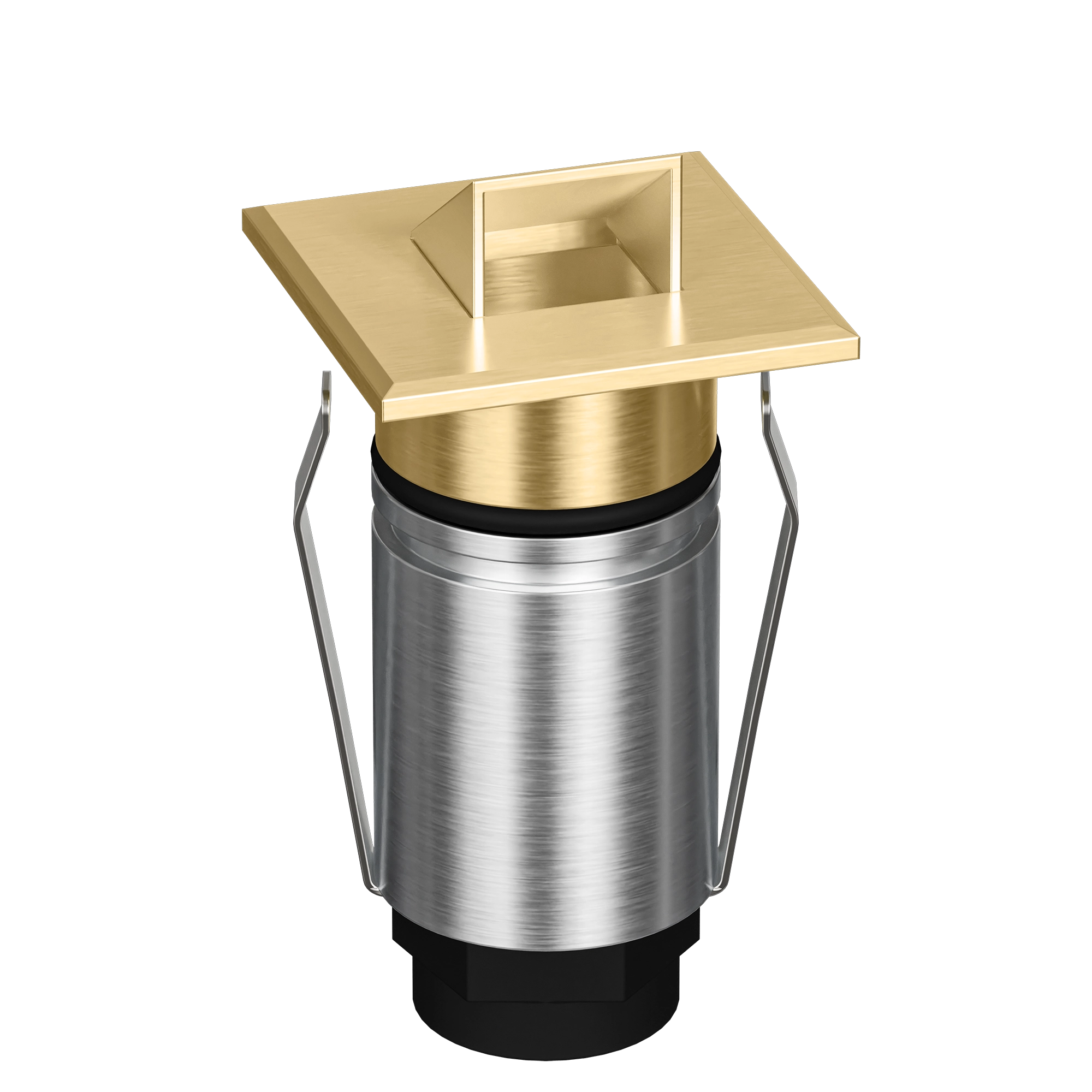 Domus Emit 25mm RGBW LED Inground Deck Light — Antique Brass, Black, White, Brushed Brass or Stainless Steel