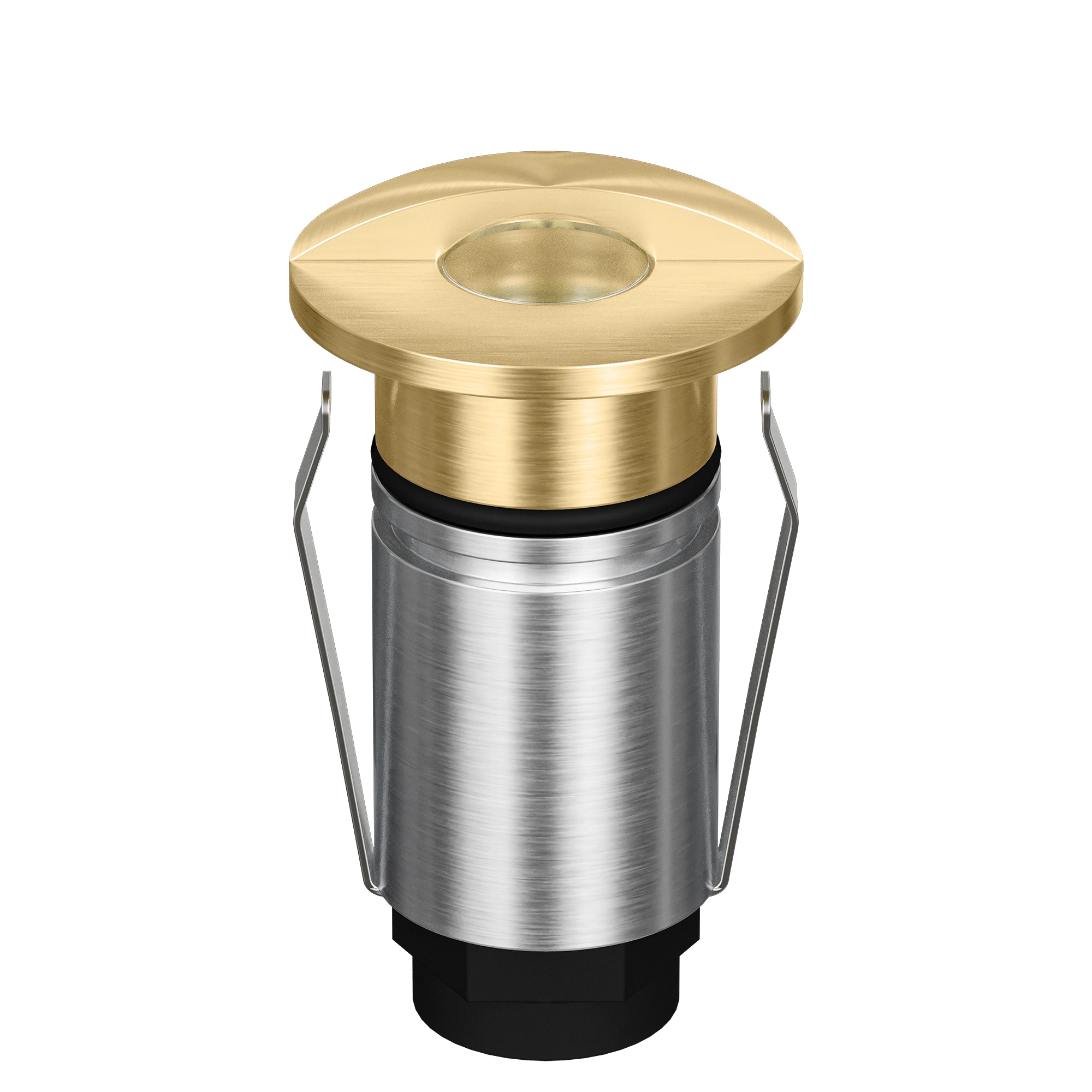 Domus Emit 25mm RGBW LED Inground Deck Light — Antique Brass, Black, White, Brushed Brass or Stainless Steel