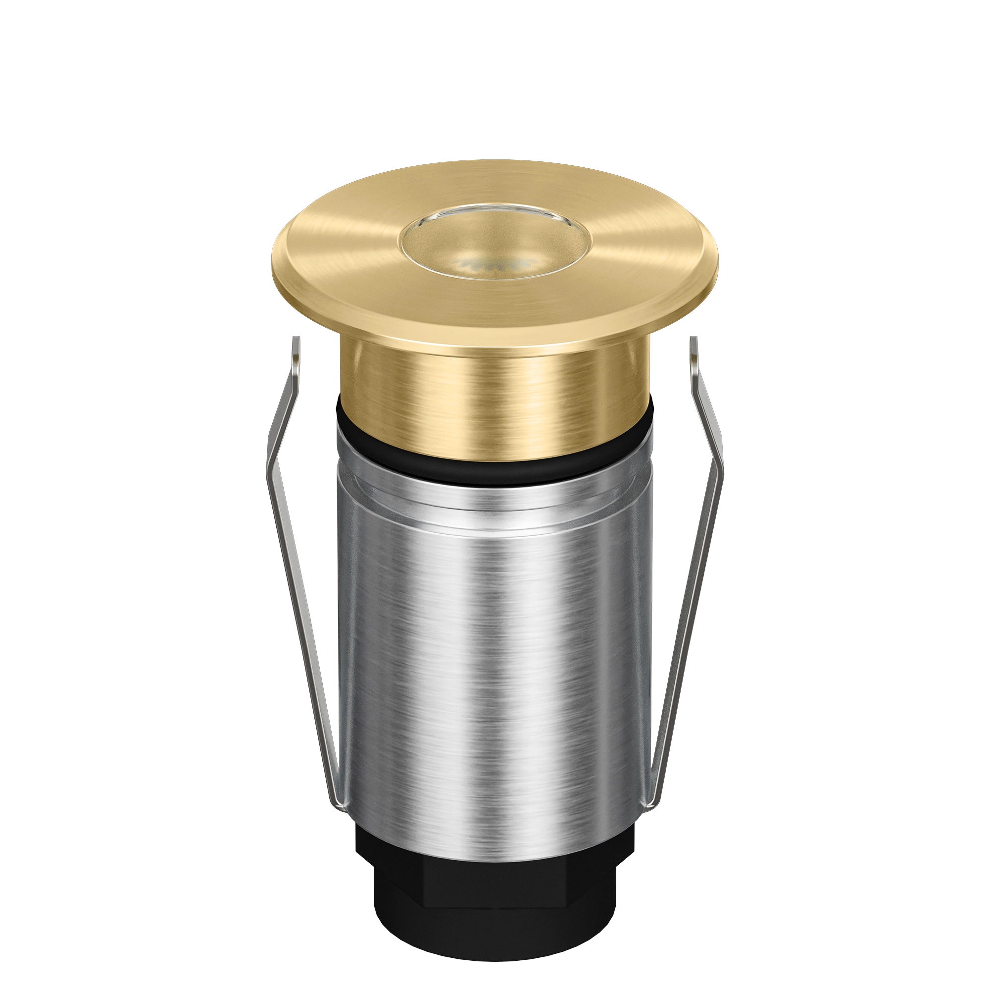 Domus Emit 25mm RGBW LED Inground Deck Light — Antique Brass, Black, White, Brushed Brass or Stainless Steel
