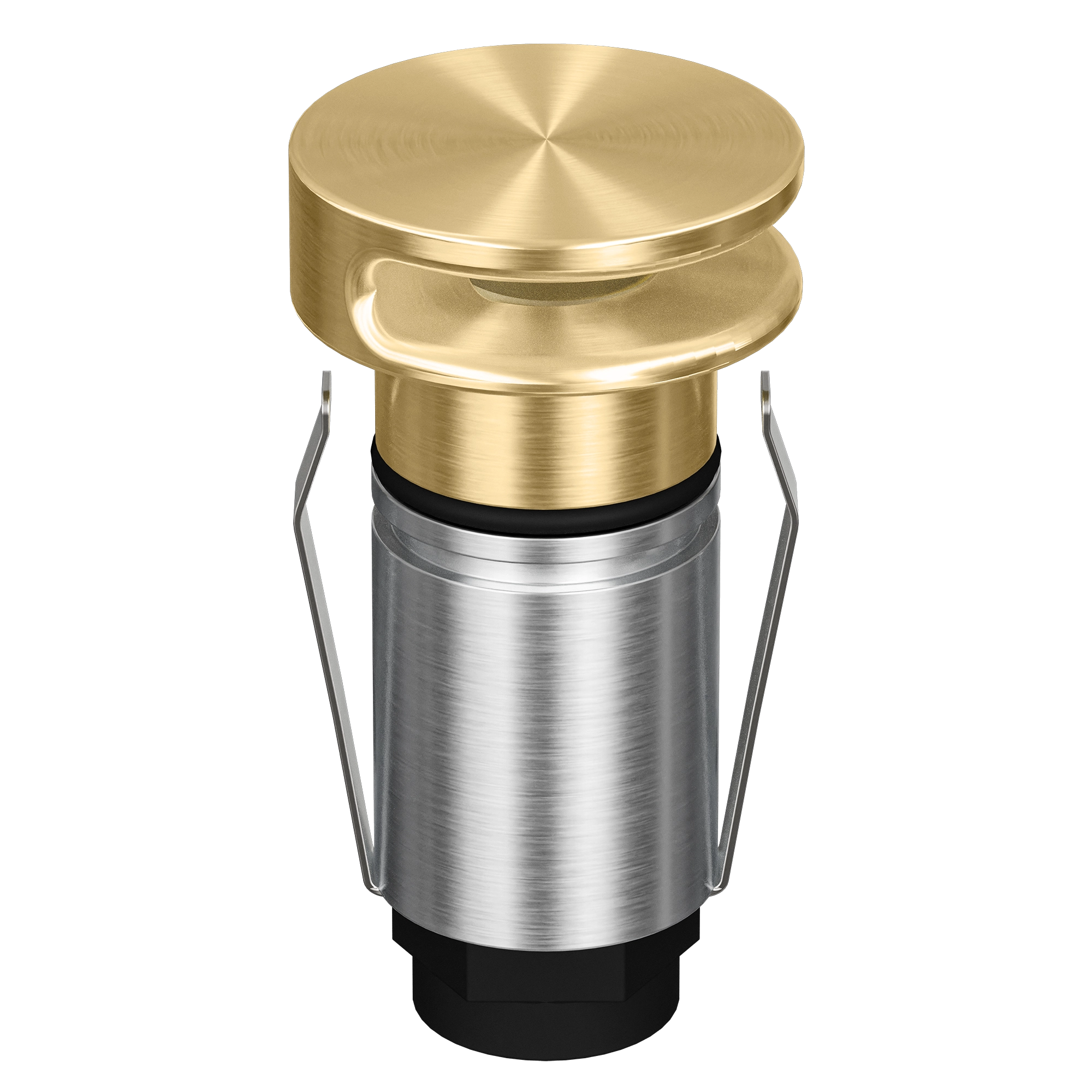 Domus Emit 25mm RGBW LED Inground Deck Light — Antique Brass, Black, White, Brushed Brass or Stainless Steel
