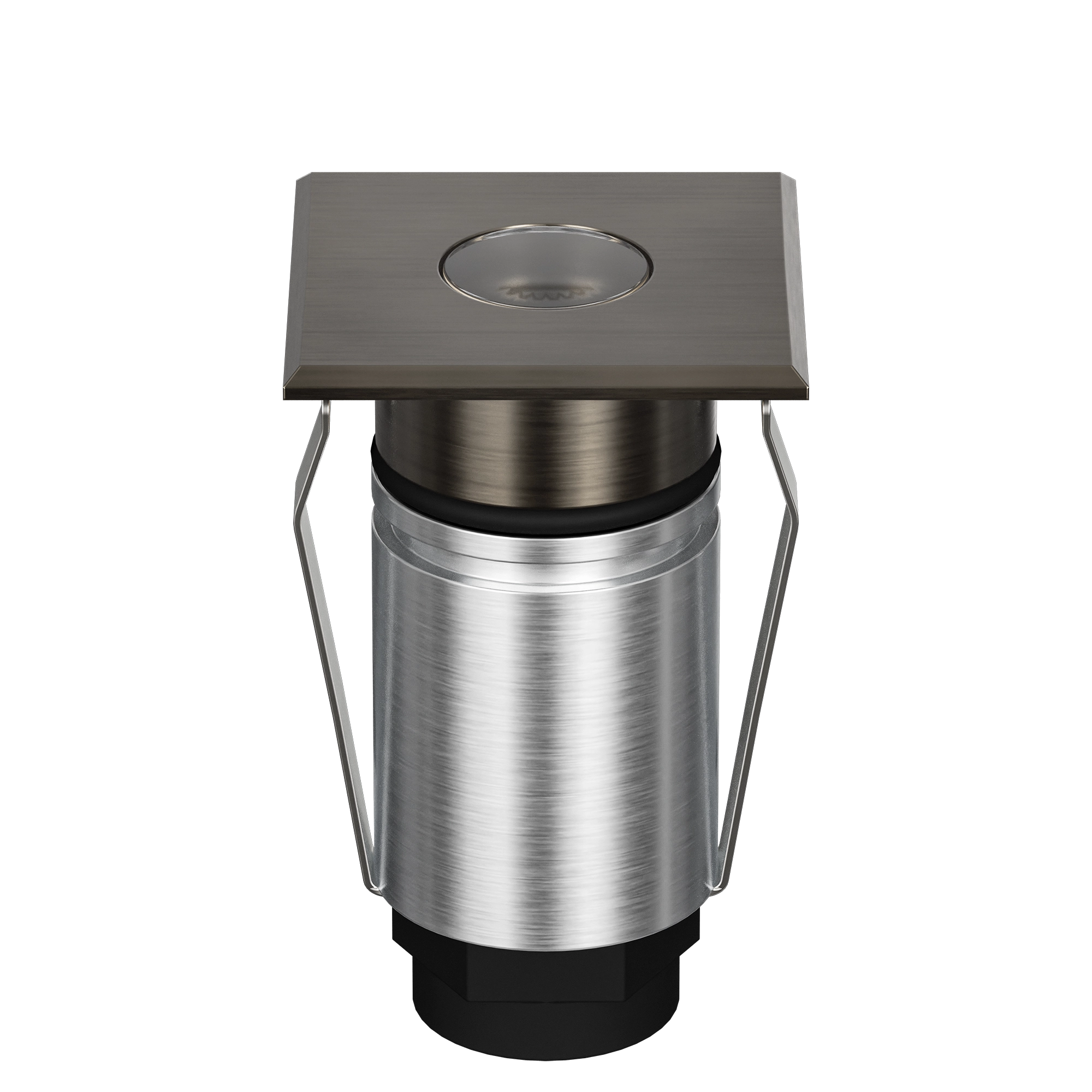Domus Emit 25mm RGBW LED Inground Deck Light — Antique Brass, Black, White, Brushed Brass or Stainless Steel