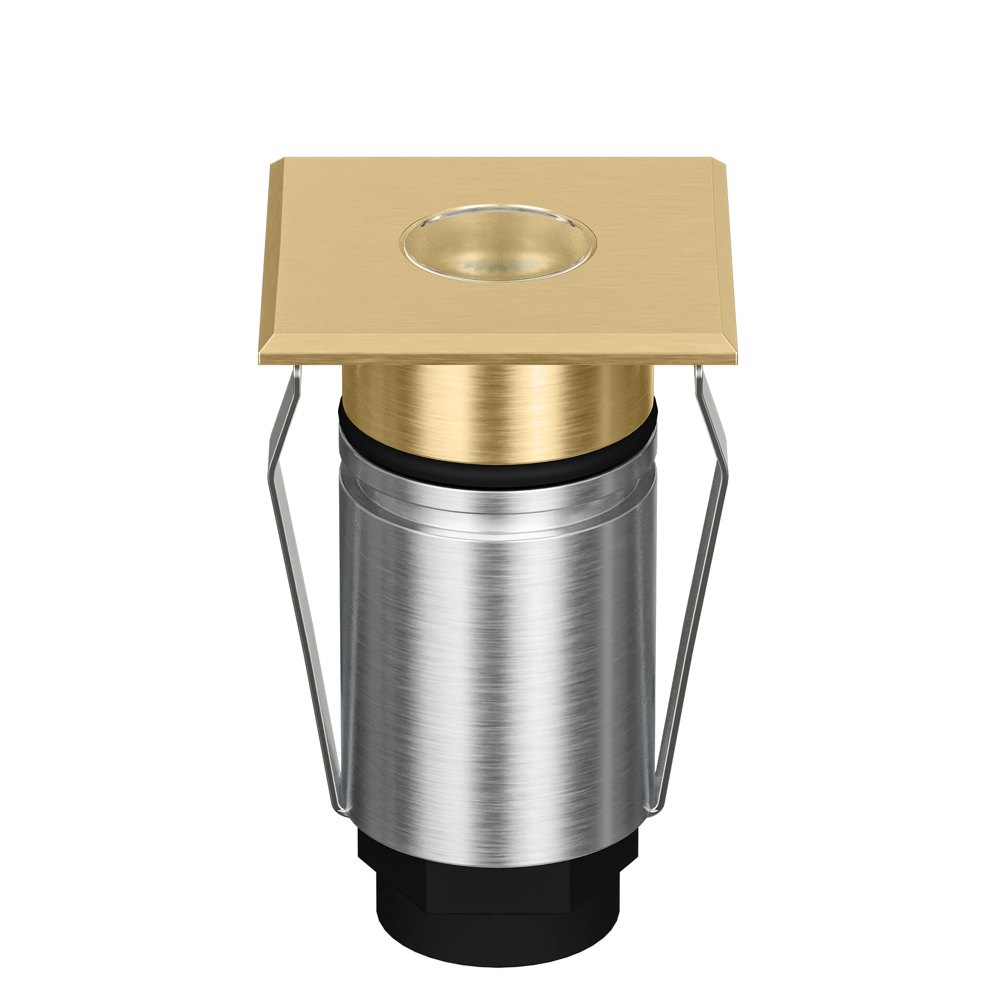 Domus Emit 25mm RGBW LED Inground Deck Light — Antique Brass, Black, White, Brushed Brass or Stainless Steel
