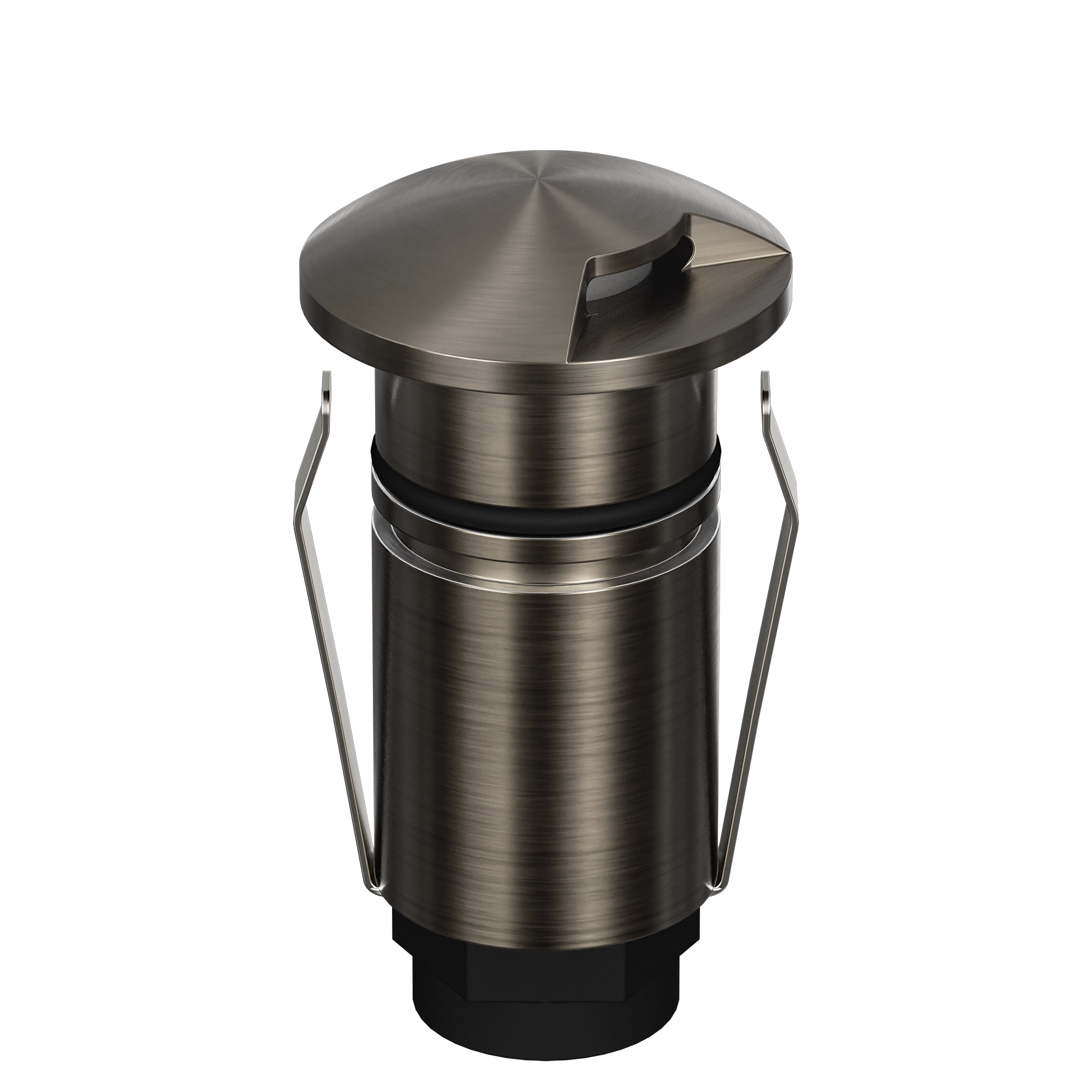 Domus Emit 25mm TRIO LED Inground Deck Light — Antique Brass, Black, Brushed Brass or Stainless Steel