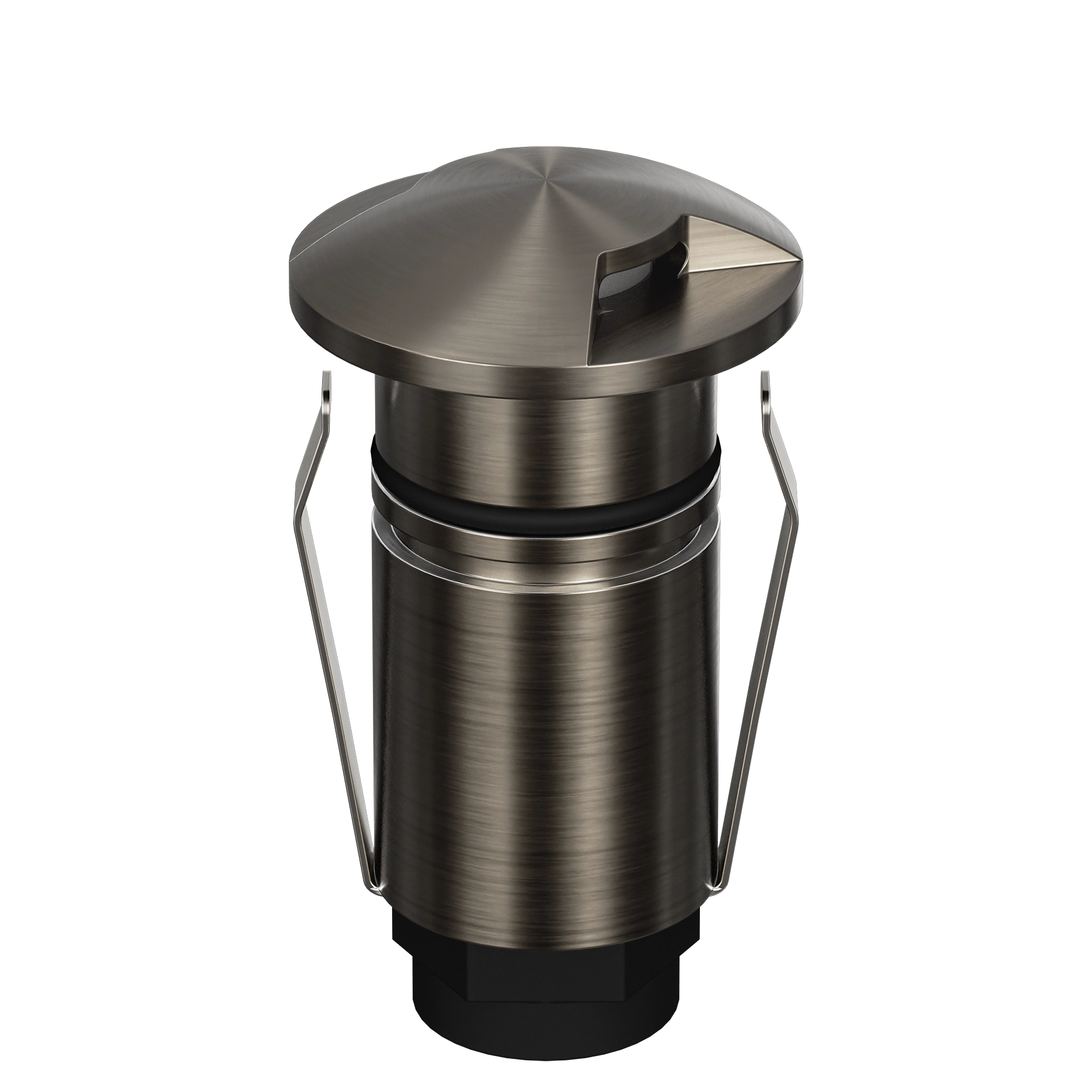 Domus Emit 25mm TRIO LED Inground Deck Light — Antique Brass, Black, Brushed Brass or Stainless Steel