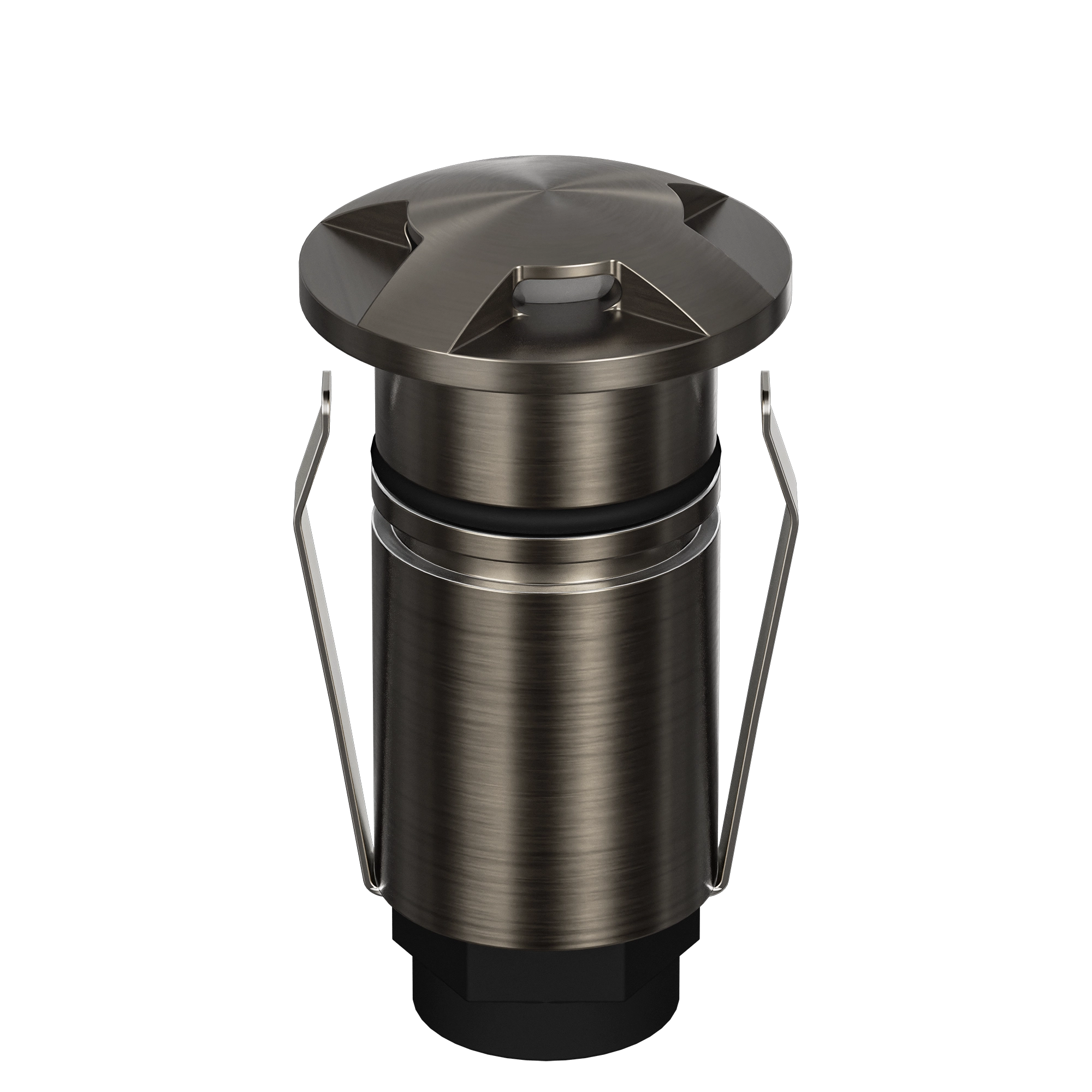 Domus Emit 25mm TRIO LED Inground Deck Light — Antique Brass, Black, Brushed Brass or Stainless Steel
