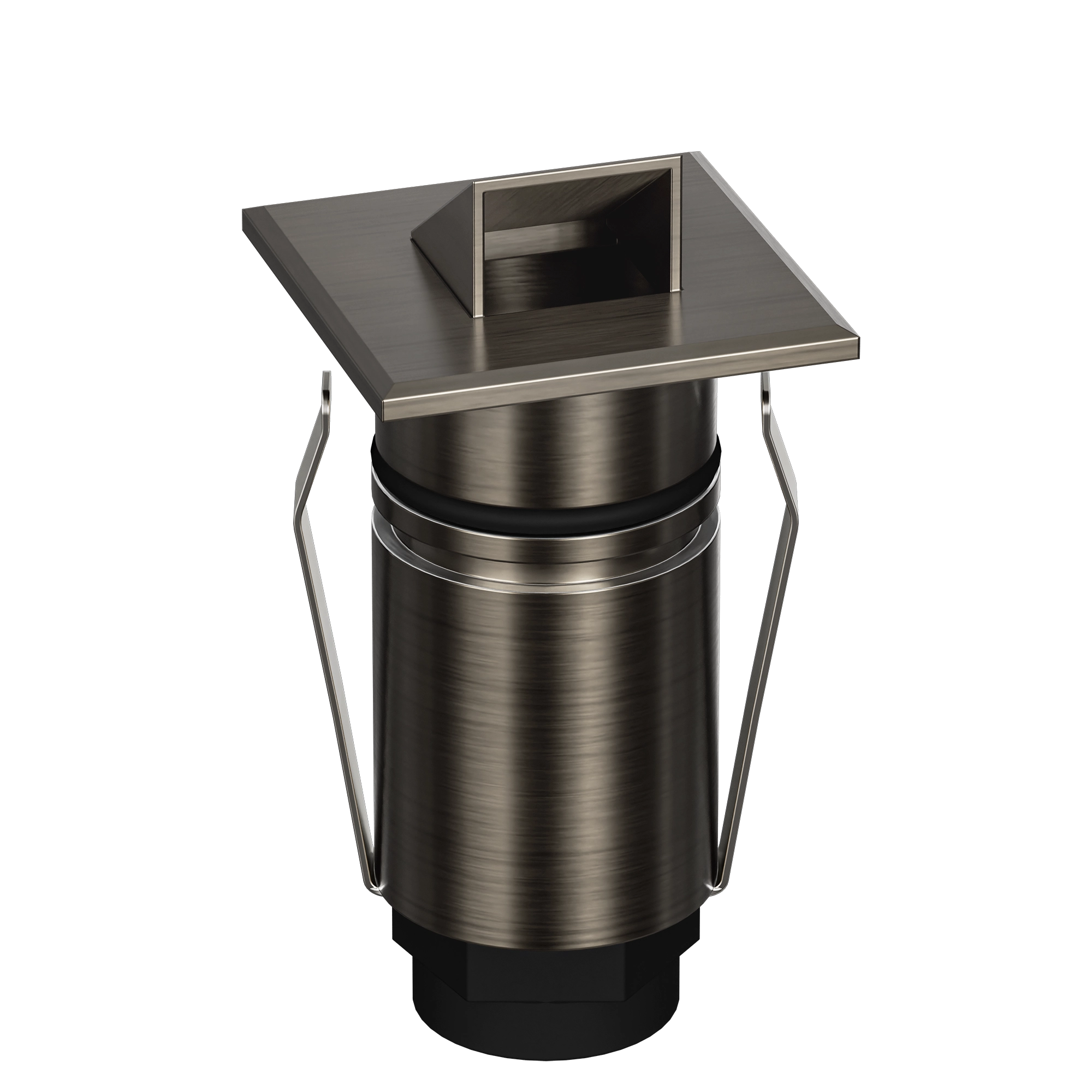 Domus Emit 25mm TRIO LED Inground Deck Light — Antique Brass, Black, Brushed Brass or Stainless Steel