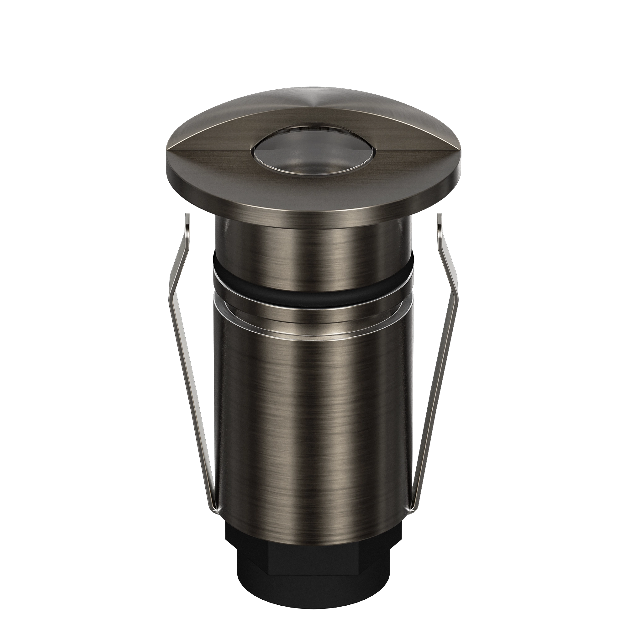 Domus Emit 25mm TRIO LED Inground Deck Light — Antique Brass, Black, Brushed Brass or Stainless Steel