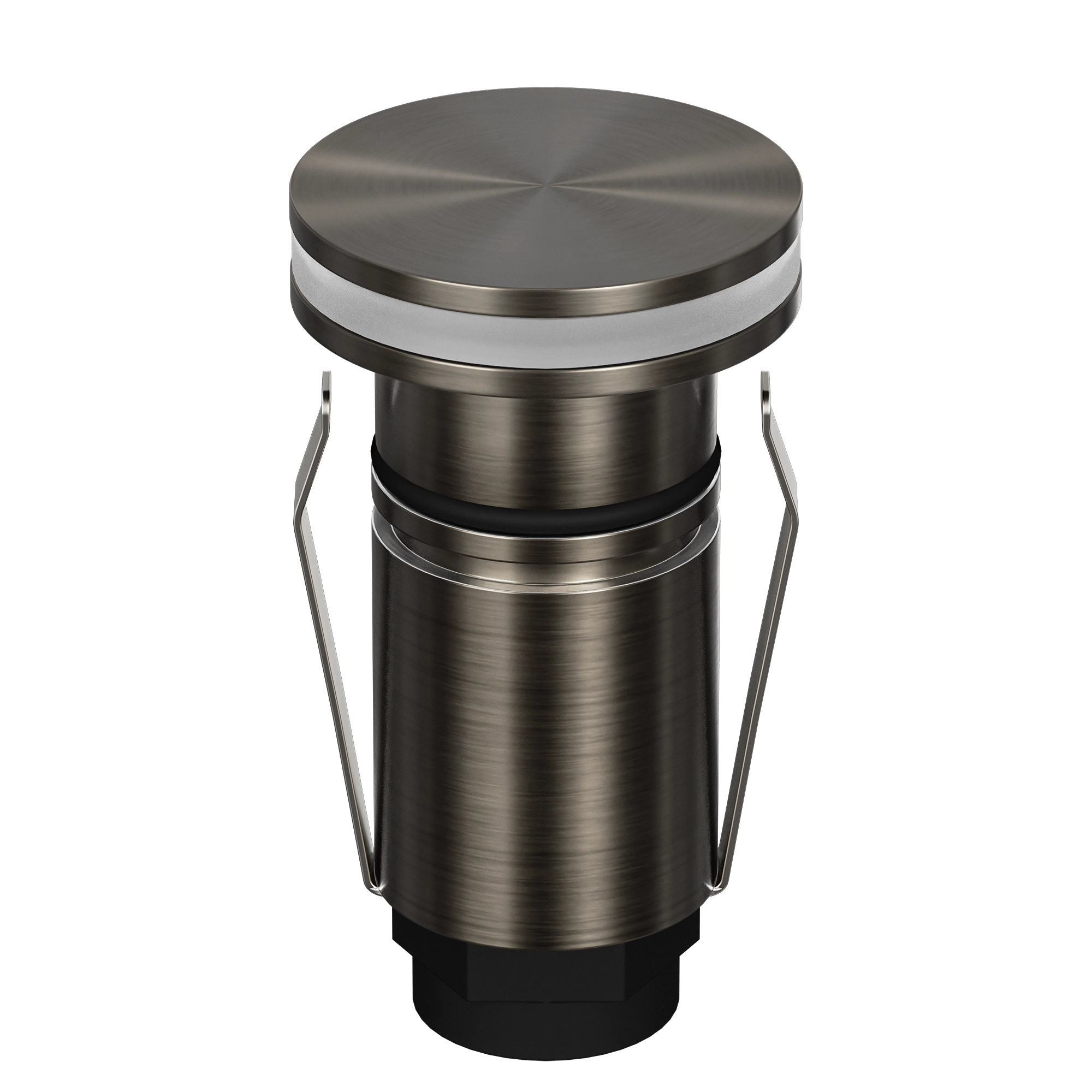 Domus Emit 25mm TRIO LED Inground Deck Light — Antique Brass, Black, Brushed Brass or Stainless Steel