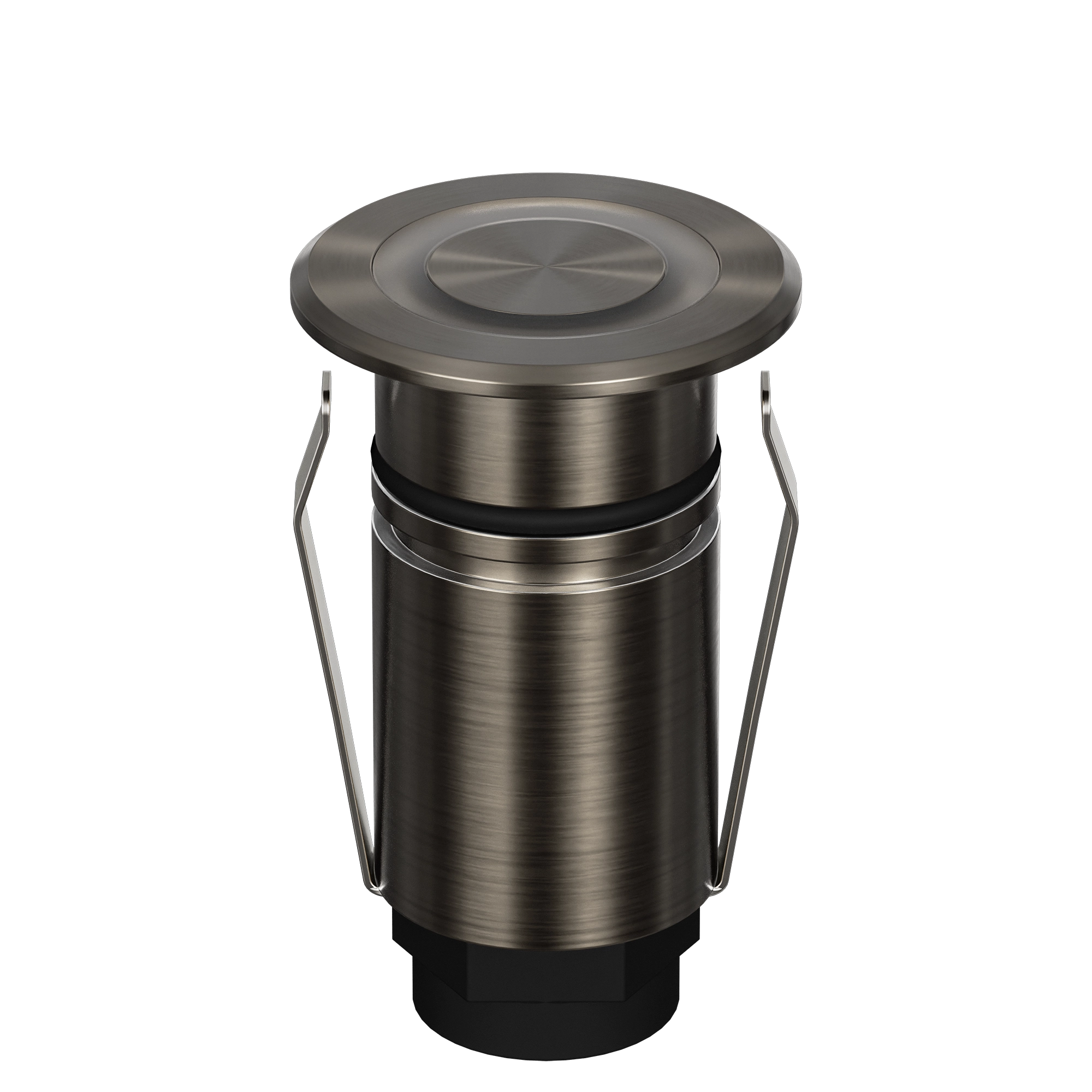 Domus Emit 25mm TRIO LED Inground Deck Light — Antique Brass, Black, Brushed Brass or Stainless Steel