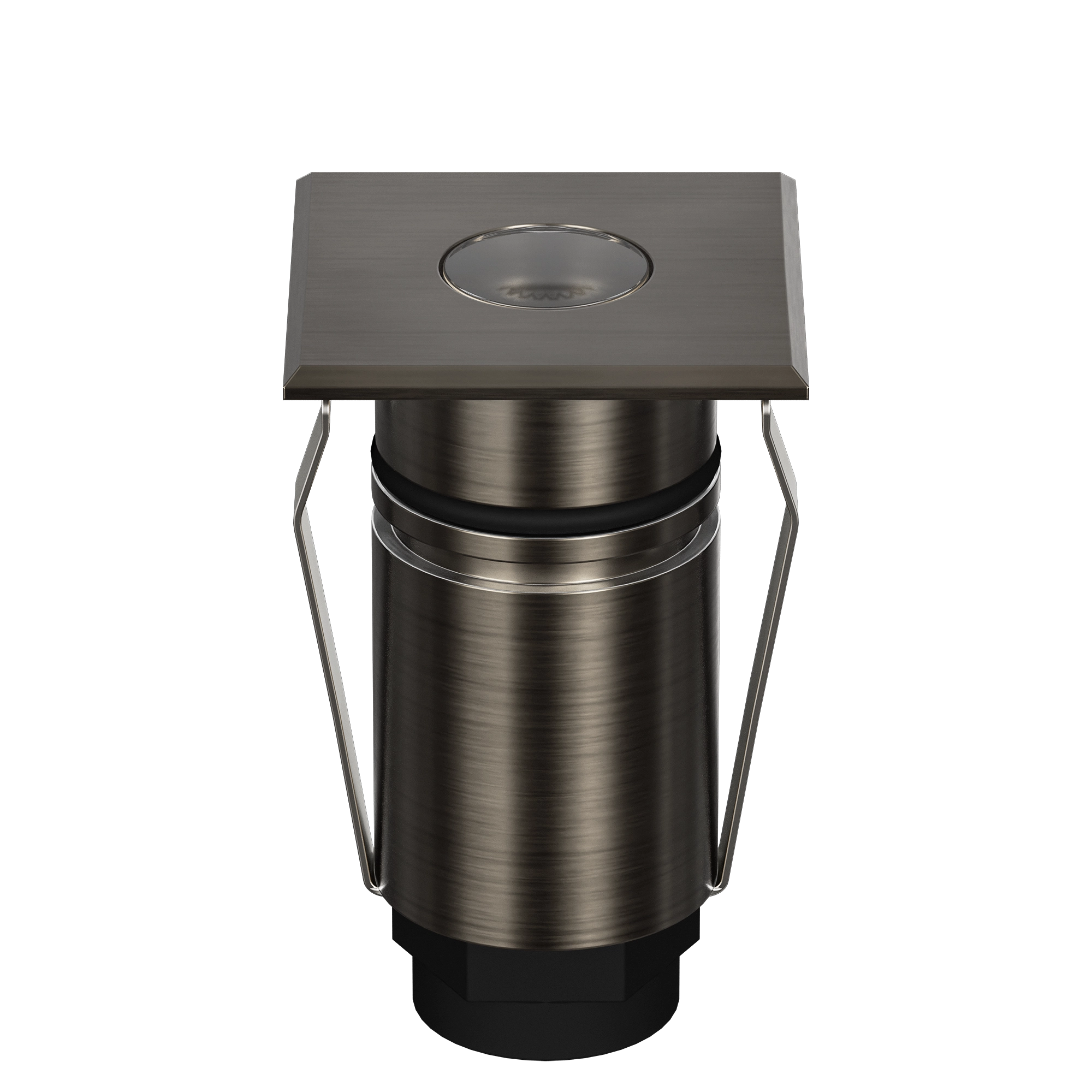 Domus Emit 25mm TRIO LED Inground Deck Light — Antique Brass, Black, Brushed Brass or Stainless Steel