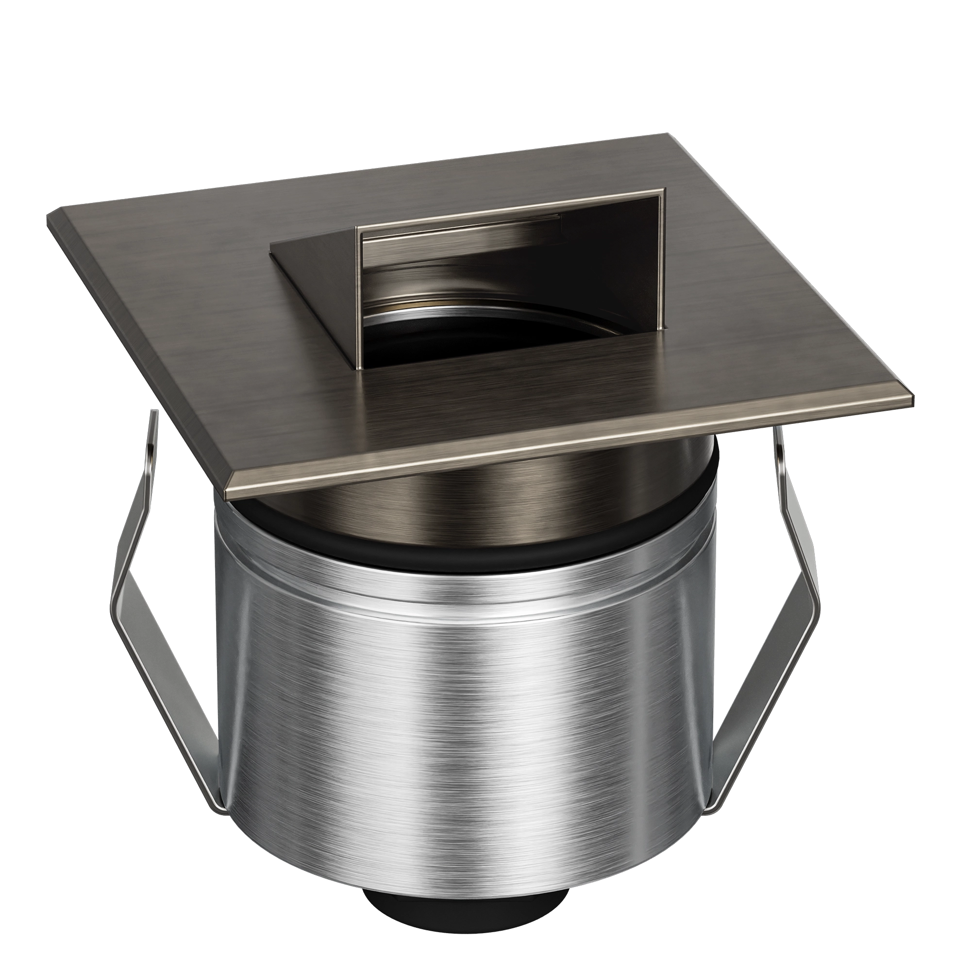 Domus Emit 55mm RGBW LED Inground Deck Light — Antique Brass, Black, White, Brushed Brass or Stainless Steel