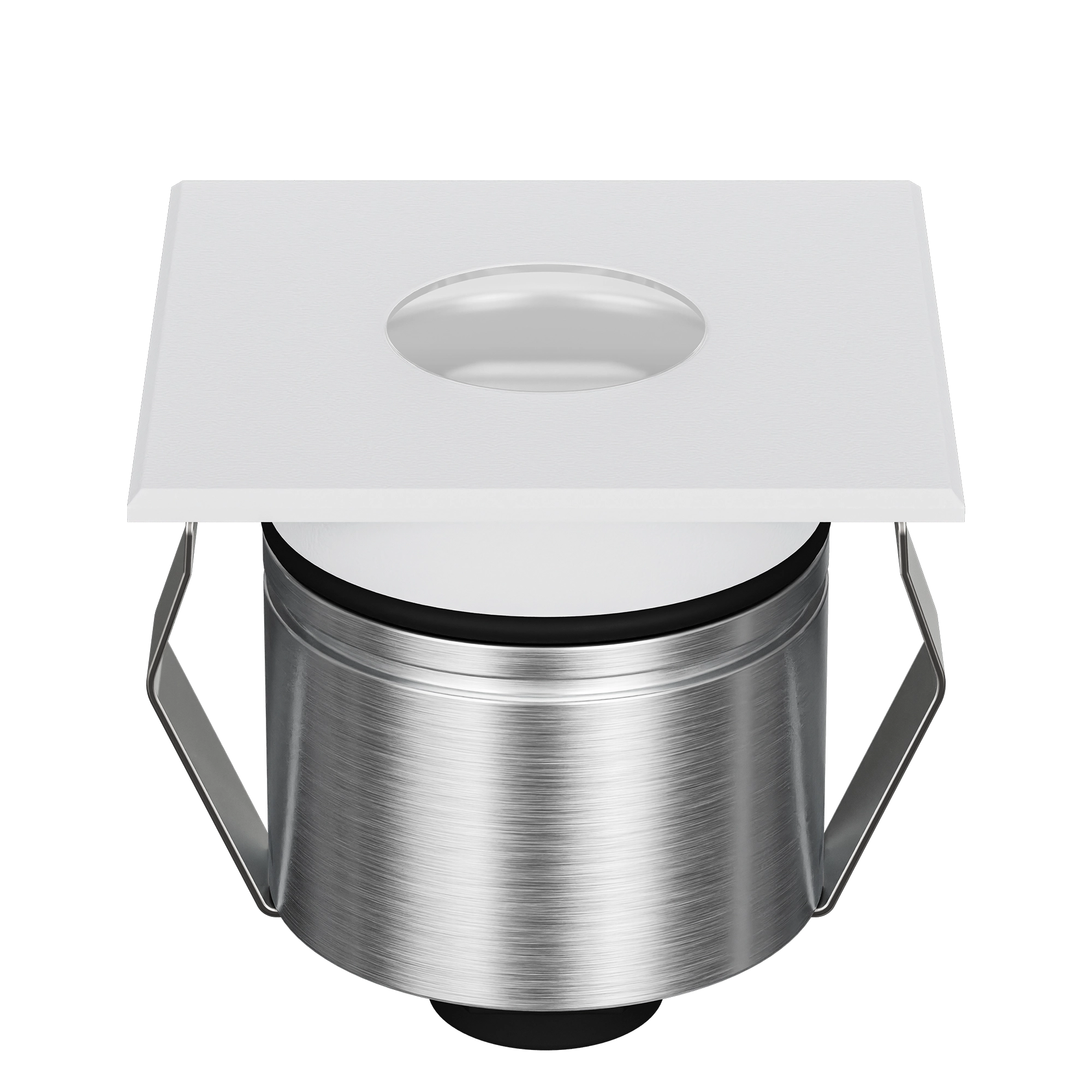 Domus Emit 55mm RGBW LED Inground Deck Light — Antique Brass, Black, White, Brushed Brass or Stainless Steel