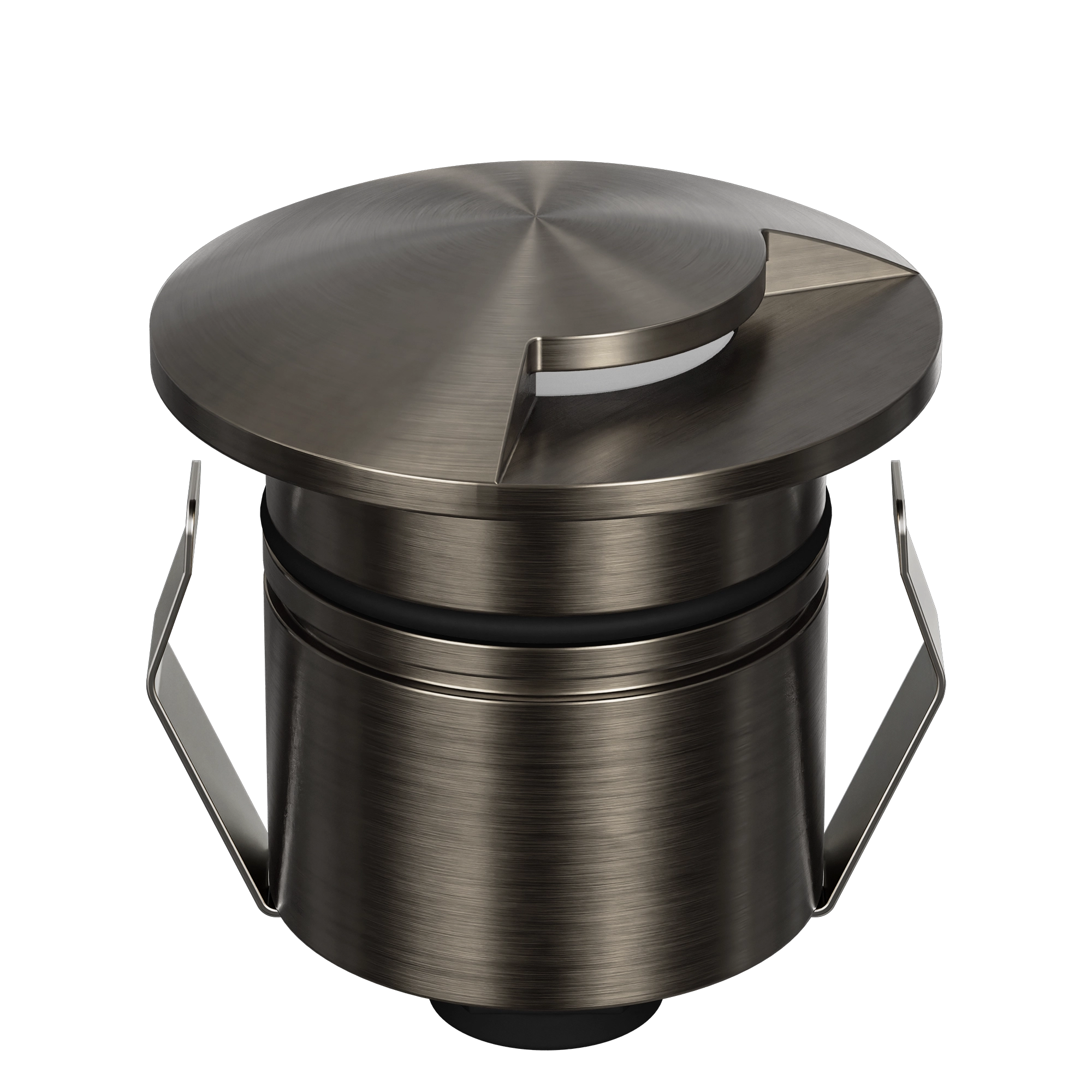 Domus Emit 55mm TRIO LED Inground Deck Light — Antique Brass, Black, White, Brushed Brass or Stainless Steel