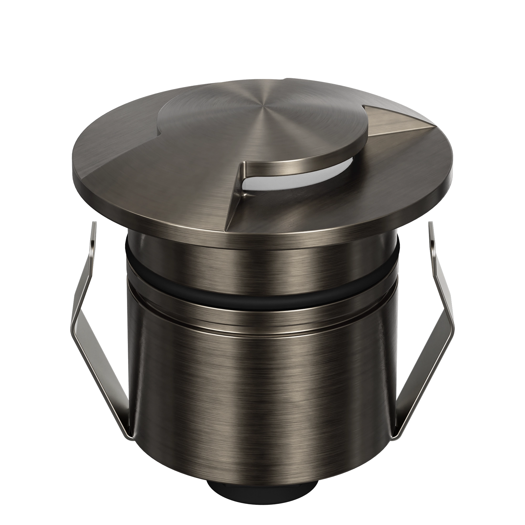 Domus Emit 55mm TRIO LED Inground Deck Light — Antique Brass, Black, White, Brushed Brass or Stainless Steel