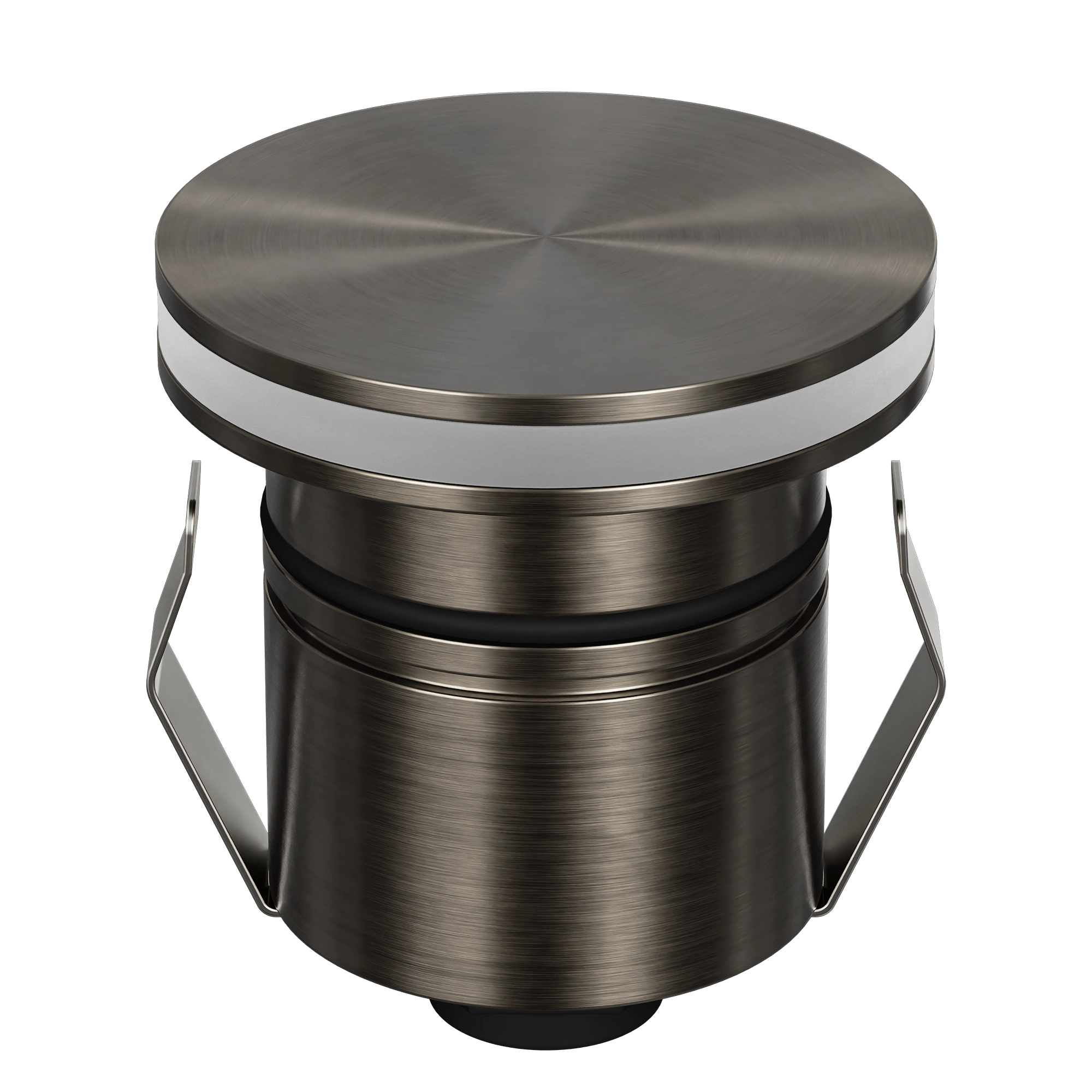 Domus Emit 55mm TRIO LED Inground Deck Light — Antique Brass, Black, White, Brushed Brass or Stainless Steel