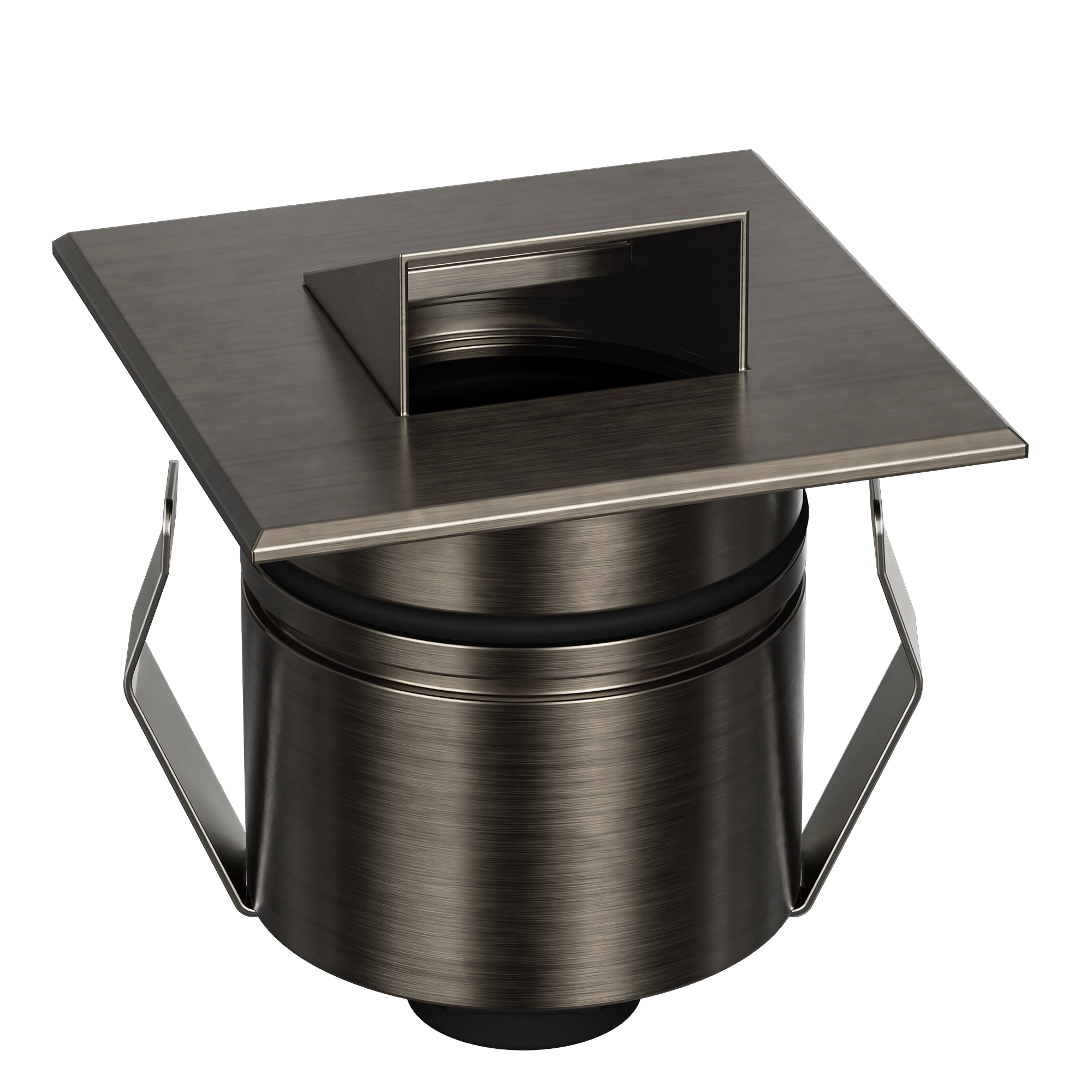 Domus Emit 55mm TRIO LED Inground Deck Light — Antique Brass, Black, White, Brushed Brass or Stainless Steel