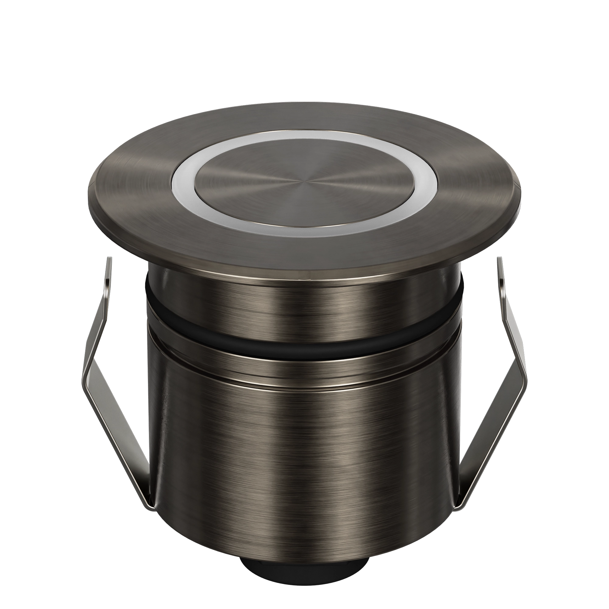 Domus Emit 55mm TRIO LED Inground Deck Light — Antique Brass, Black, White, Brushed Brass or Stainless Steel