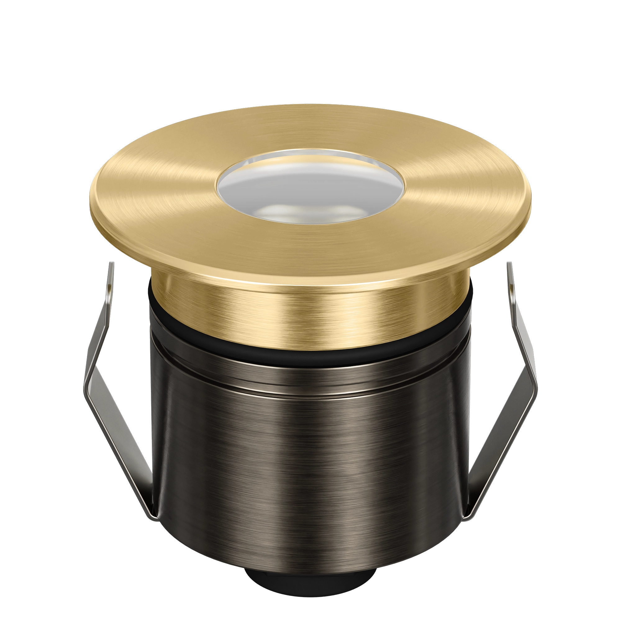 Domus Emit 55mm TRIO LED Inground Deck Light — Antique Brass, Black, White, Brushed Brass or Stainless Steel