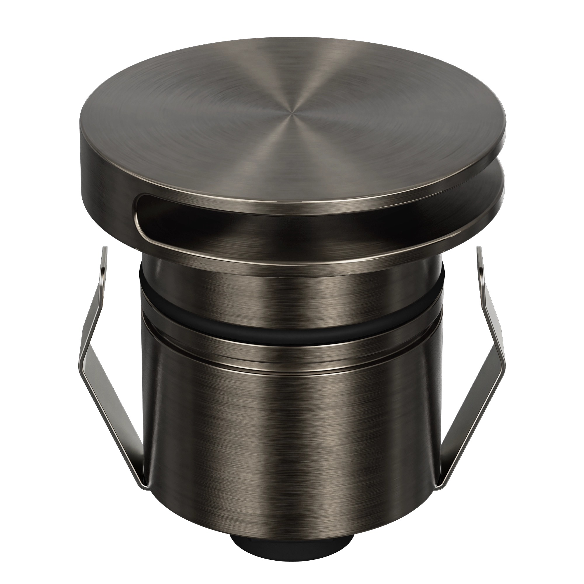 Domus Emit 55mm TRIO LED Inground Deck Light — Antique Brass, Black, White, Brushed Brass or Stainless Steel
