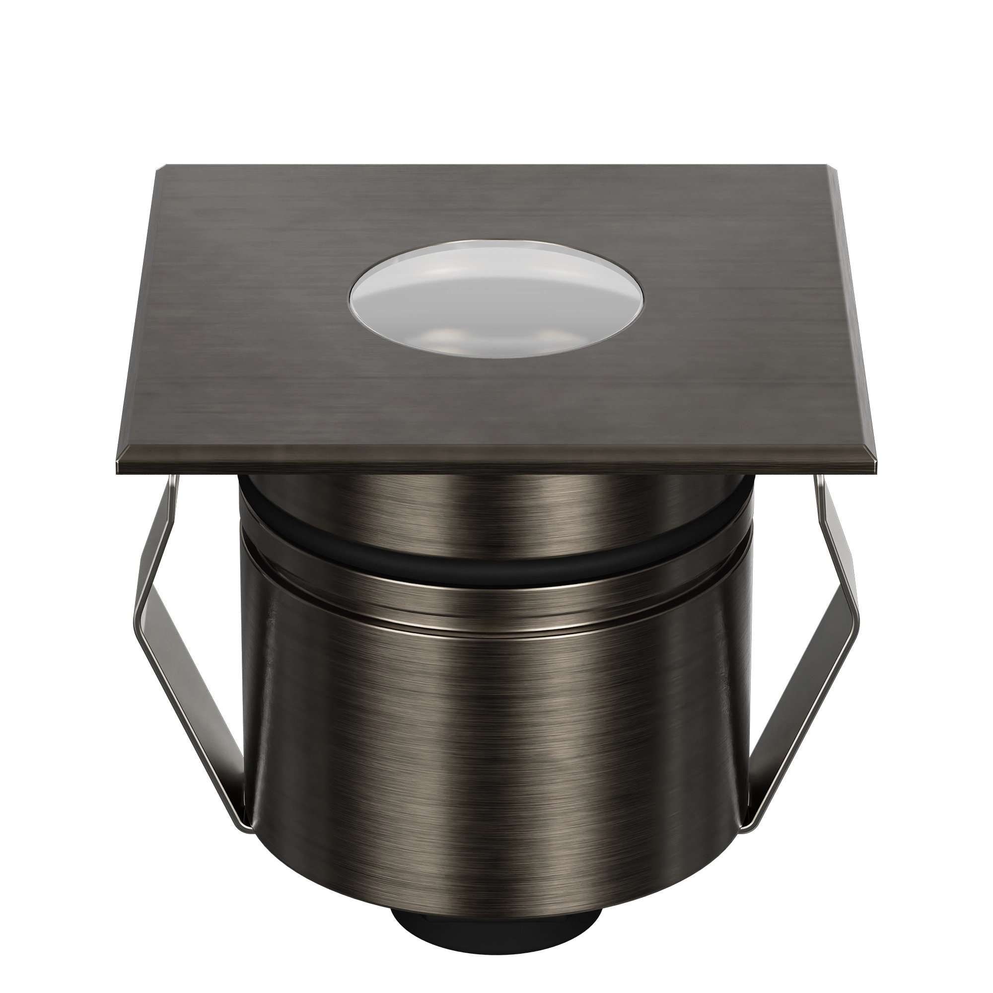 Domus Emit 55mm TRIO LED Inground Deck Light — Antique Brass, Black, White, Brushed Brass or Stainless Steel