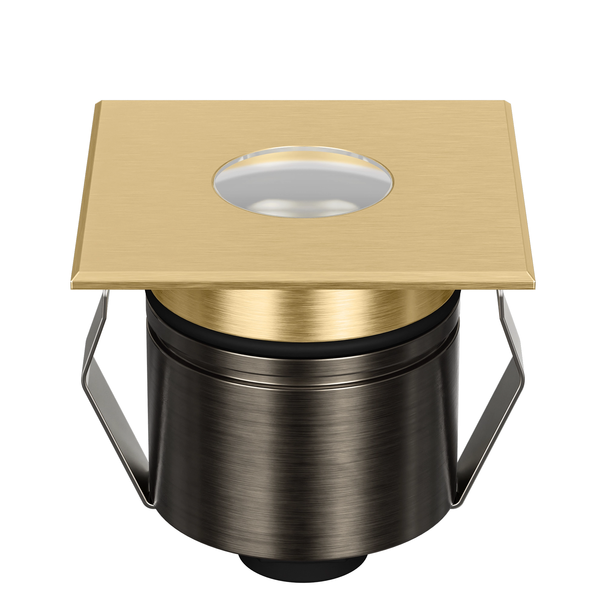 Domus Emit 55mm TRIO LED Inground Deck Light — Antique Brass, Black, White, Brushed Brass or Stainless Steel