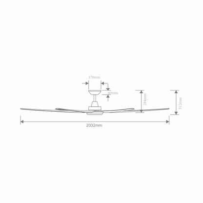 Domus Glide Led Ceiling Fan Light Kit