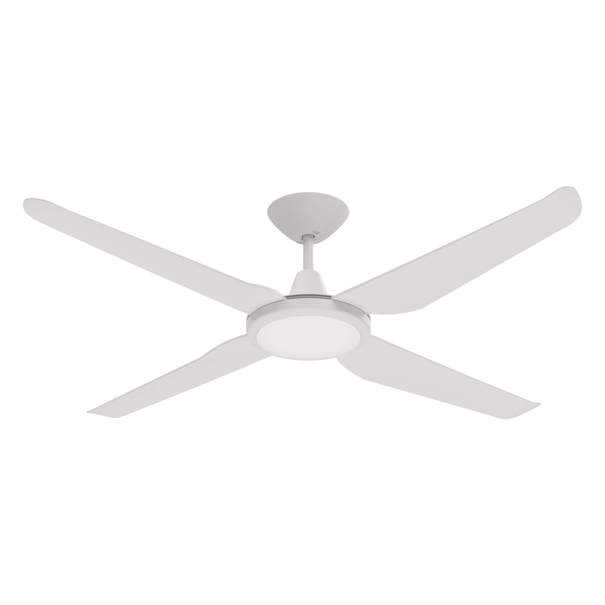 Domus MOTION 4 BLADE 52" DC CEILING FAN WITH LED LIGHT in Black or White
