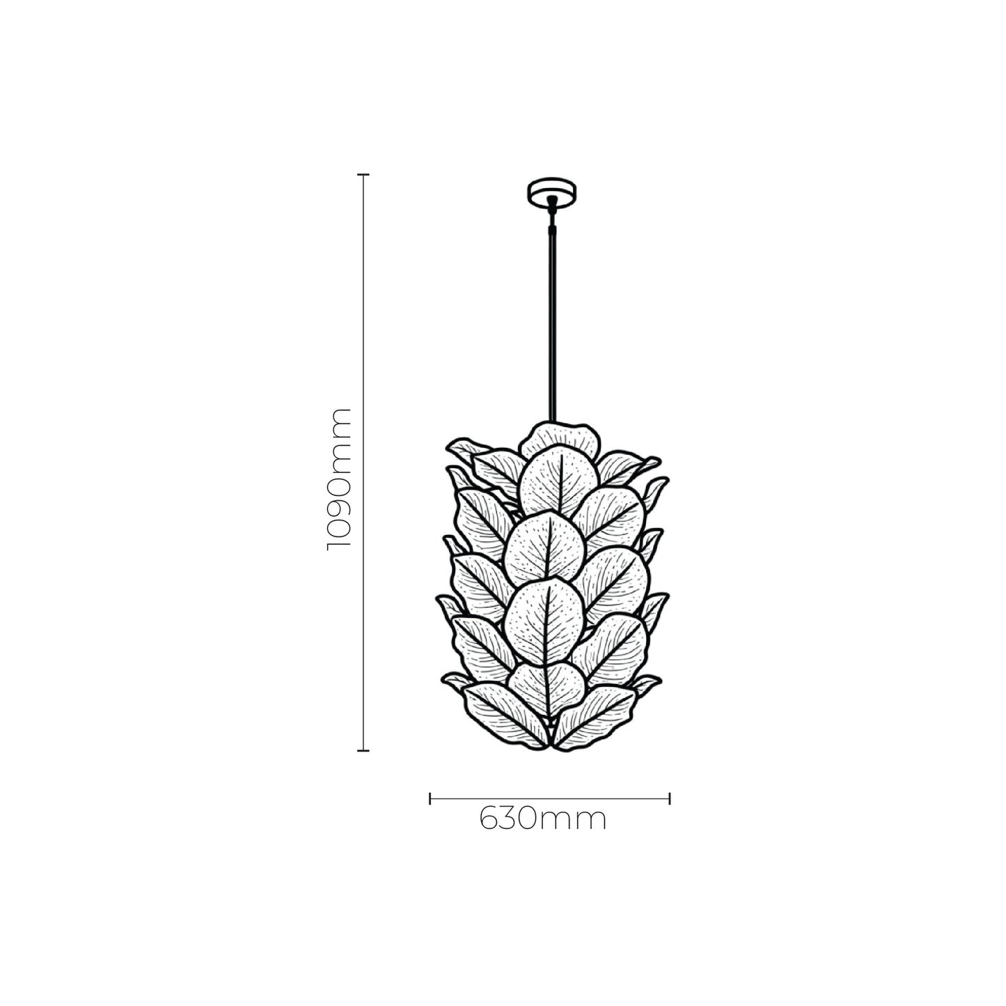 MONTE-CARLO 40 Light Floral Pendant Light | Lighting Creations