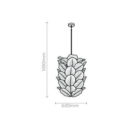 MONTE-CARLO 40 Light Floral Pendant Light | Lighting Creations