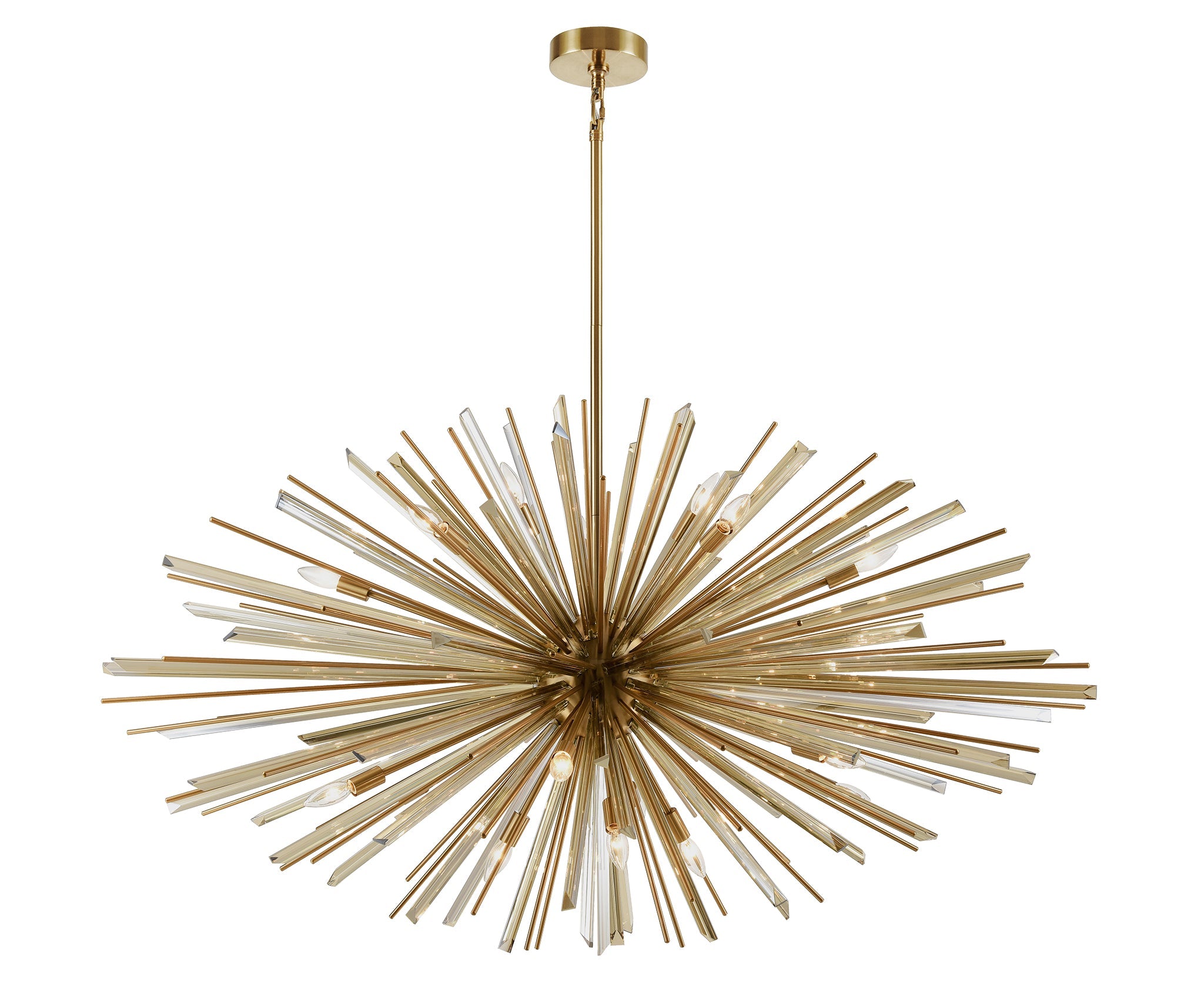 Orion Star Pendant Light in Black or Brass | Lighting Creations