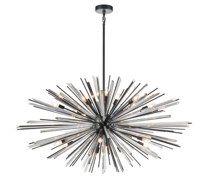 Orion Star Pendant Light in Black or Brass | Lighting Creations