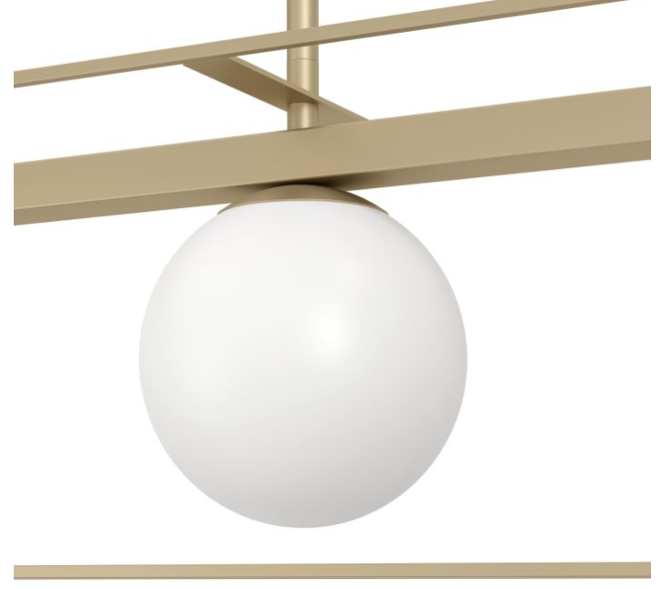 Eglo Interior Vallaspra Contemporary Champagne Island Pendant Light - 97793