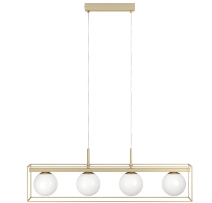 Eglo Interior Vallaspra Contemporary Champagne Island Pendant Light - 97793
