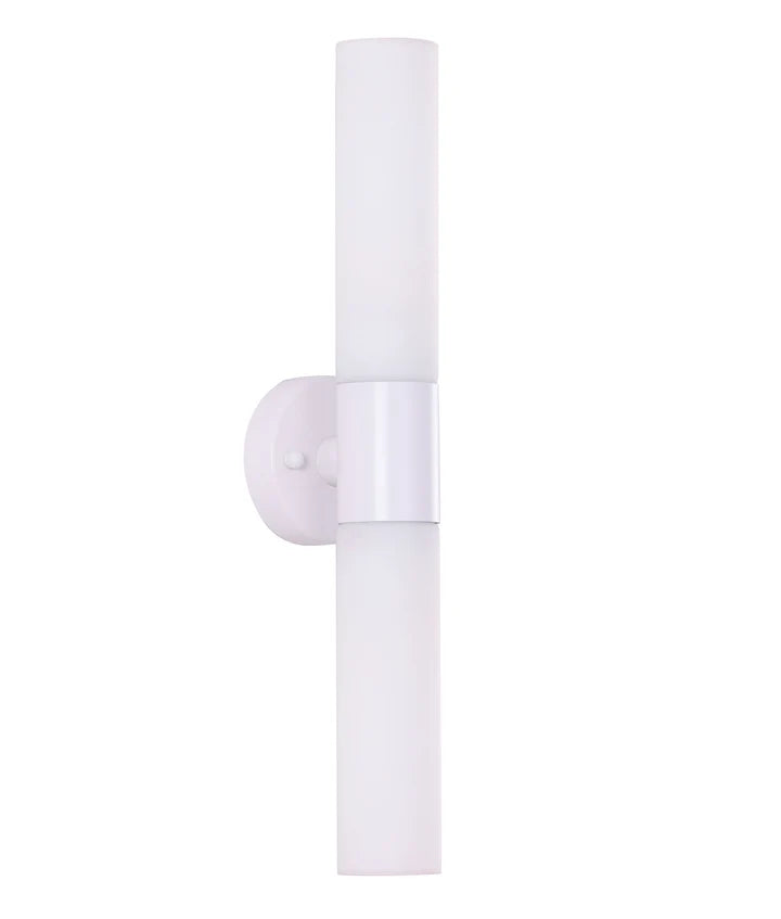 CLA Vara Interior Tubular Up/Down Opal Glass Wall Lights