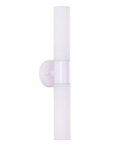 CLA Vara Interior Tubular Up/Down Opal Glass Wall Lights