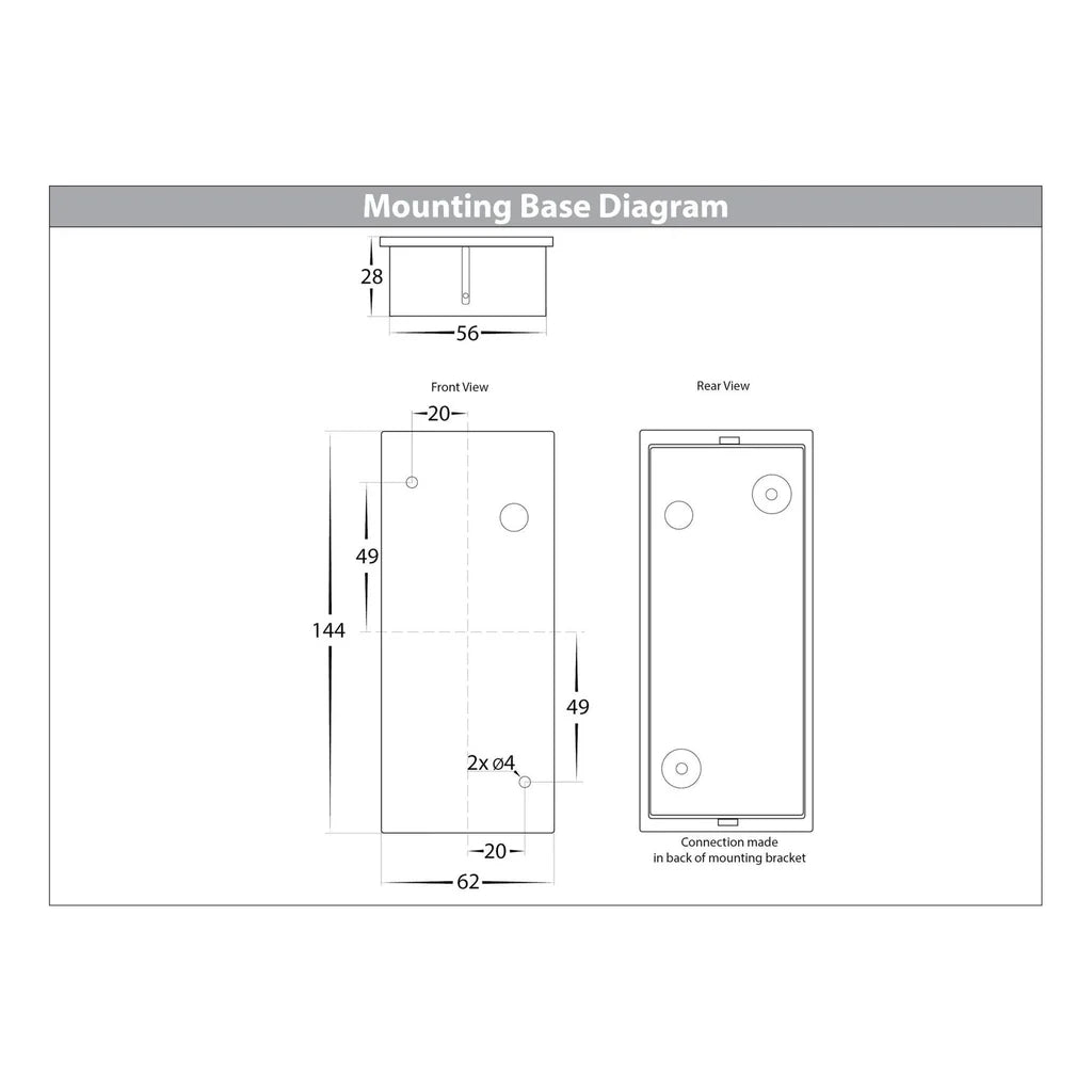 Accord Up & Down LED Wall Light TRI Colour in Black or White Havit Lighting - HV3632T