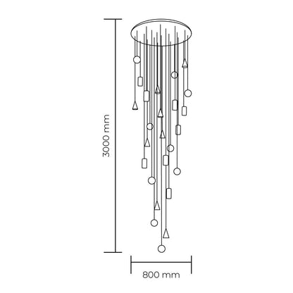 Alabastro 25 Light Pendant Light | Lighting Creations - Mases LightingLighting Creations