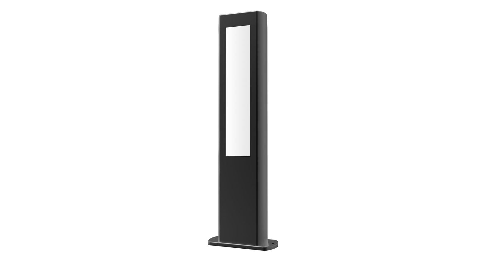 Amun Exterior LED Bollard Rectangular in Black