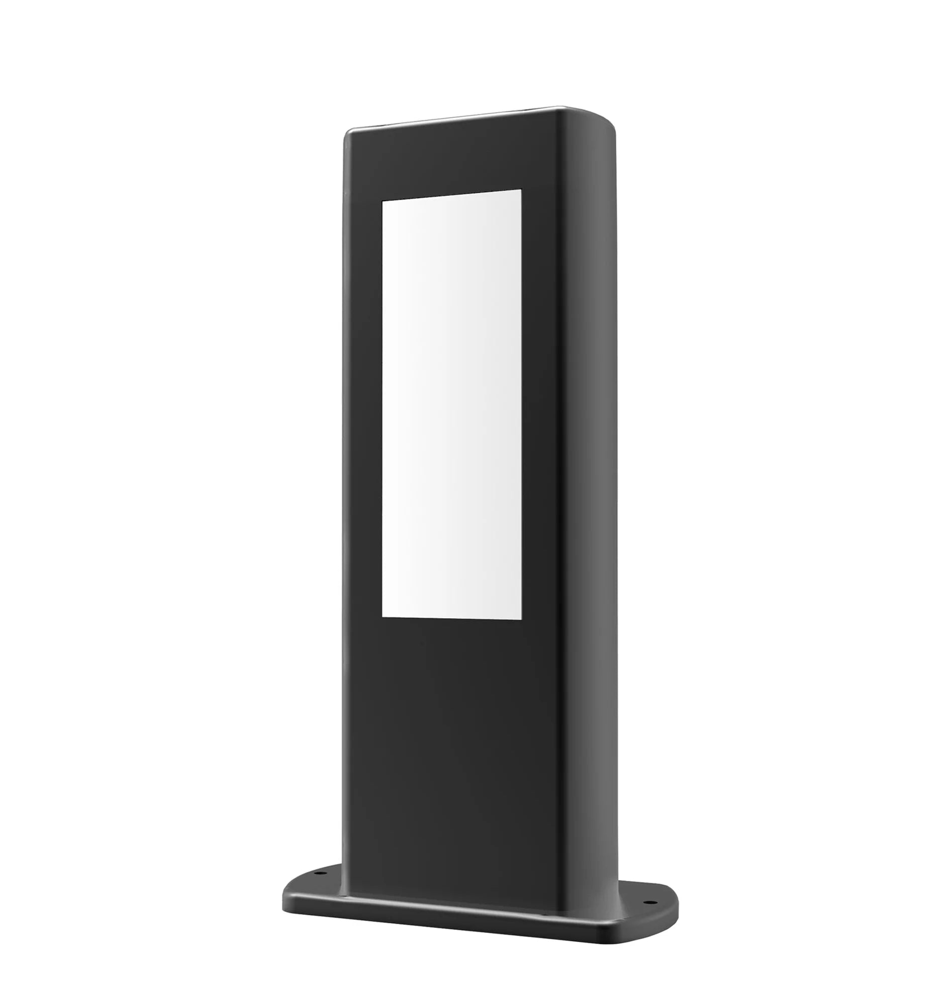 Amun Exterior LED Bollard Rectangular in Black - Mases LightingCLA