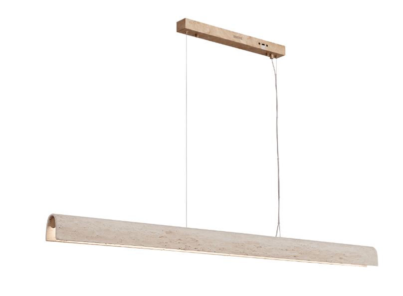 Arc Travertine Pendant Light - Mases LightingLighting Creations