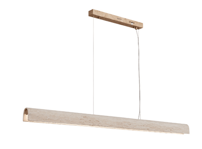 Arc Travertine Pendant Light - Mases LightingLighting Creations