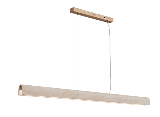 Arc Travertine Pendant Light - Mases LightingLighting Creations
